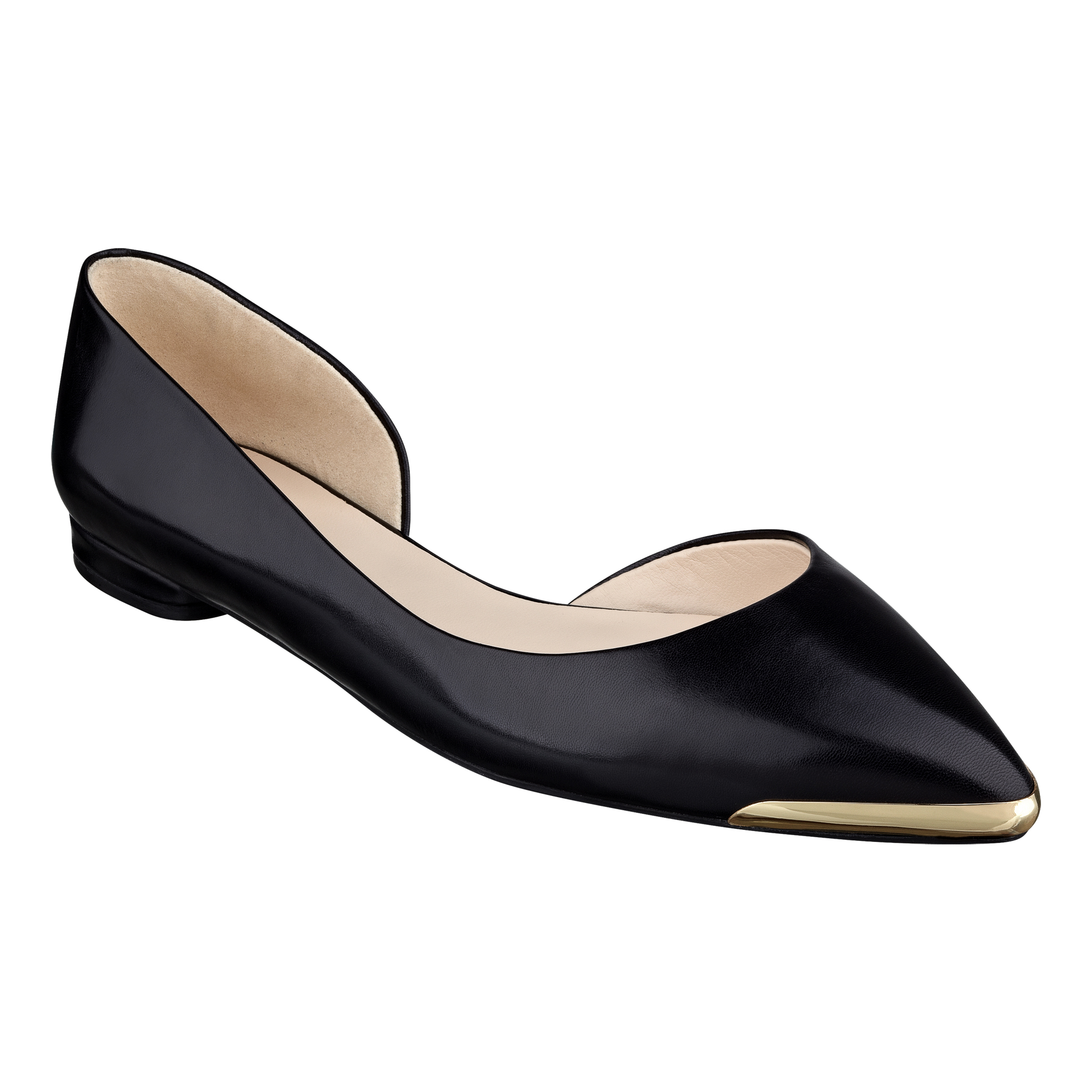 Nine West Overit D'Orsay Flats in Black (BLACK LEATHER) | Lyst