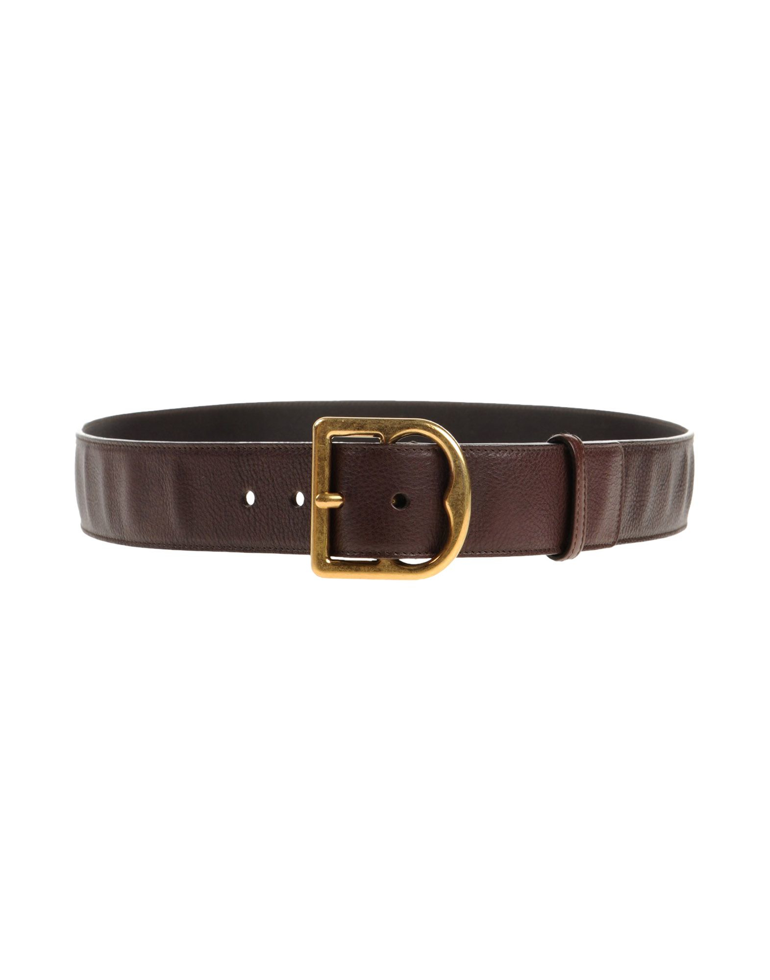 Yves saint laurent rive gauche Belt in Brown (Dark brown) | Lyst