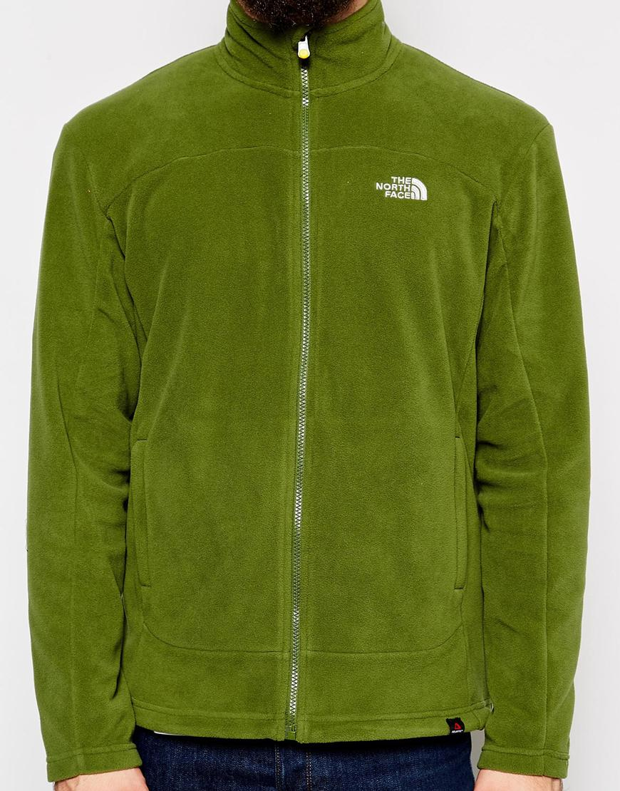 Lyst - The North Face 100 Glacier Full Zip Fleece in Green for Men
