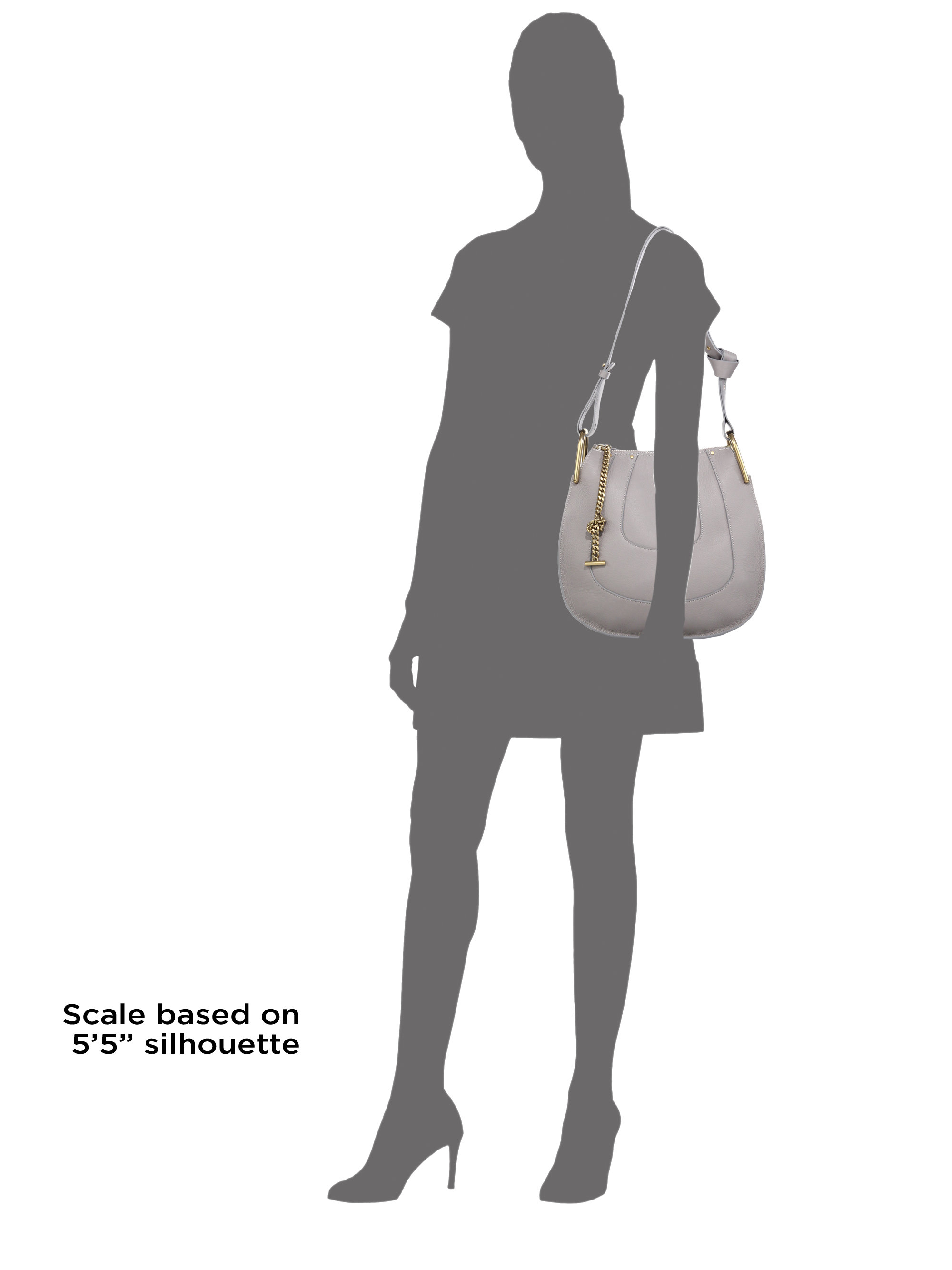 chloe bag online - Chlo Hayley Small Leather Hobo Bag in Gray (cashmere grey) | Lyst