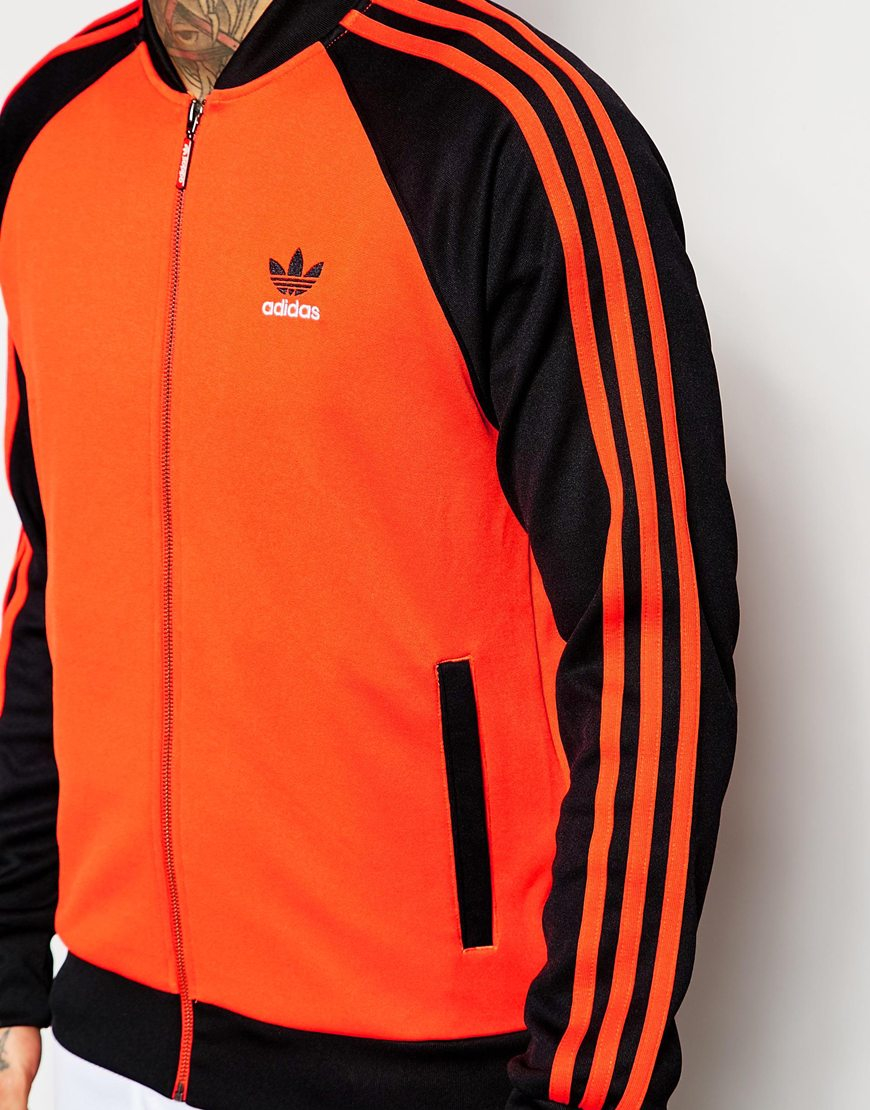 Lyst - Adidas Originals Superstar Track Jacket Aj7002 in Orange for Men