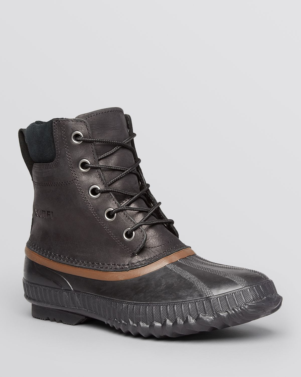 Sorel Cheyanne Lace Full Grain Leather Boots in Black for Men | Lyst