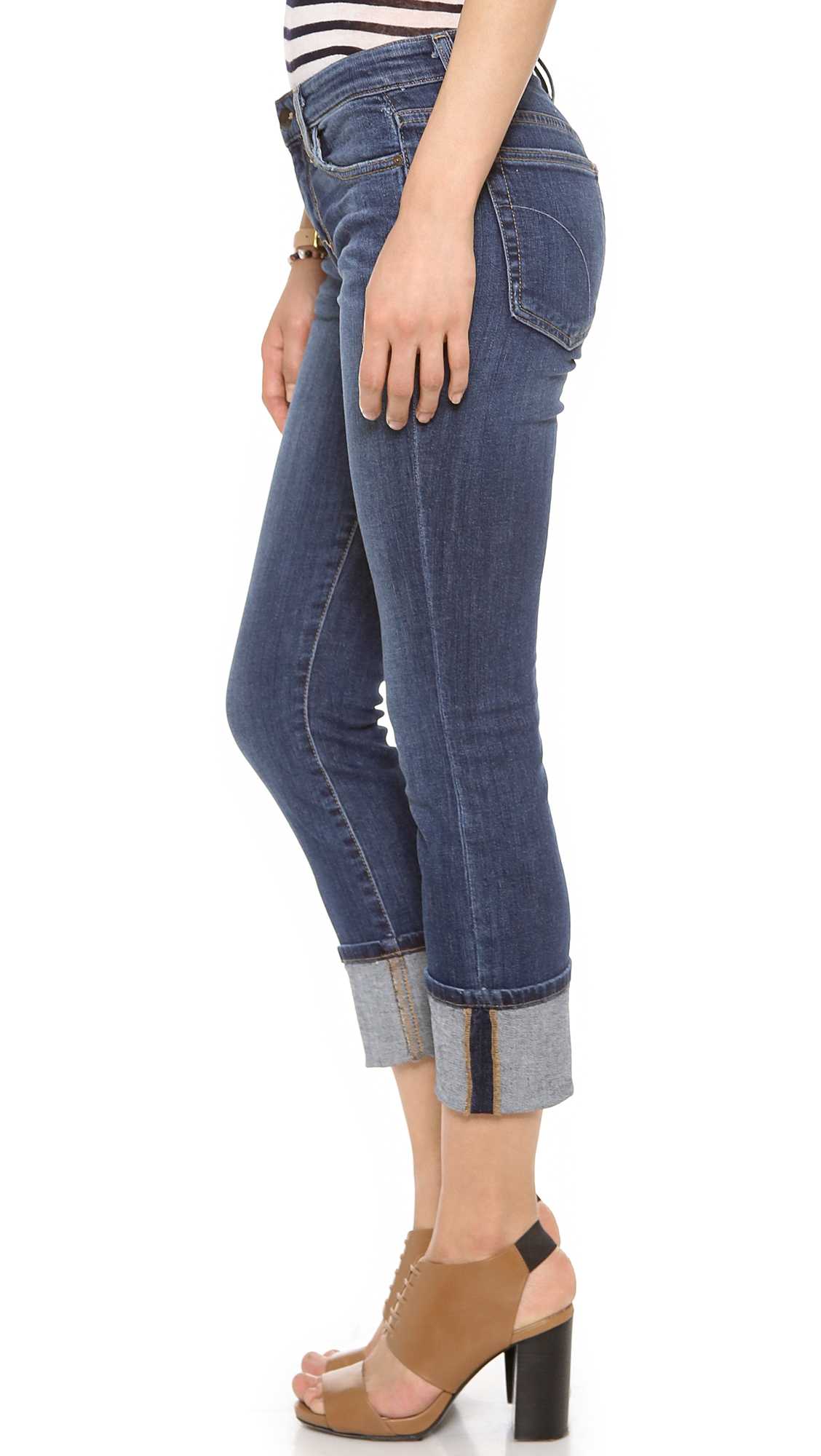 Joe's jeans Clean Cuff Crop Jeans in Blue Lyst