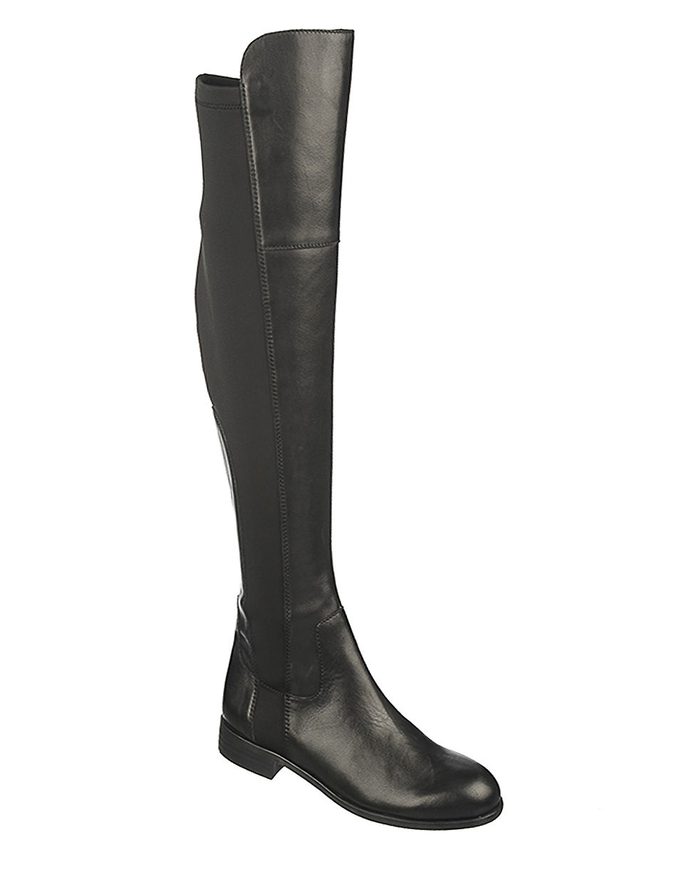 Franco sarto Motor Leather Knee-high Boots in Black | Lyst
