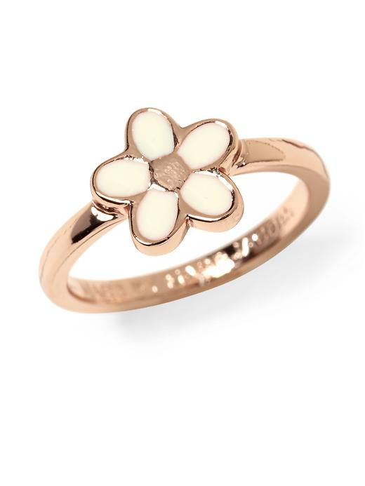 Marc By Marc Jacobs Enamel Daisy Ring in Pink (Cream/ rose gold ) | Lyst