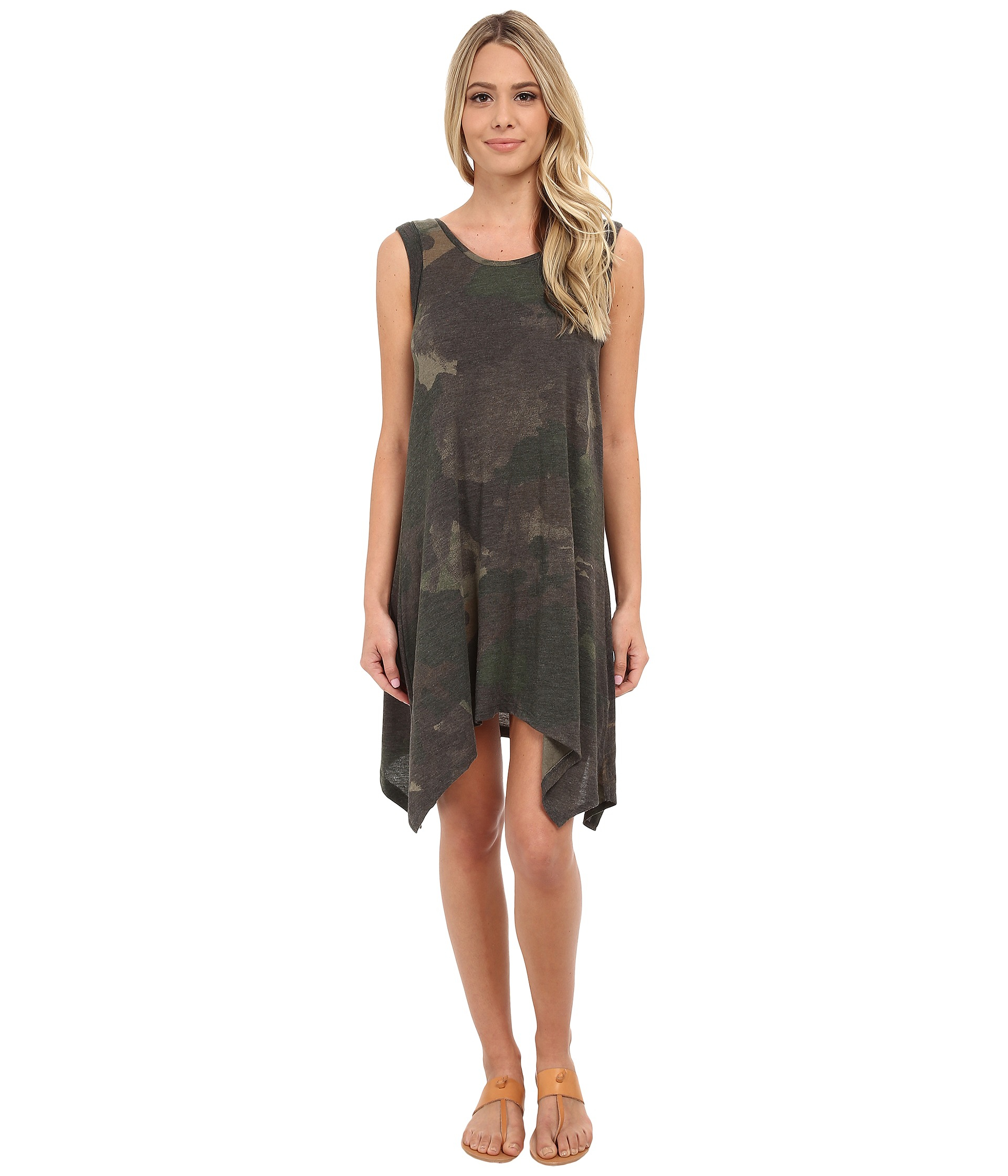 Lyst - Alternative Apparel Printed Sharkbite Dress in Green