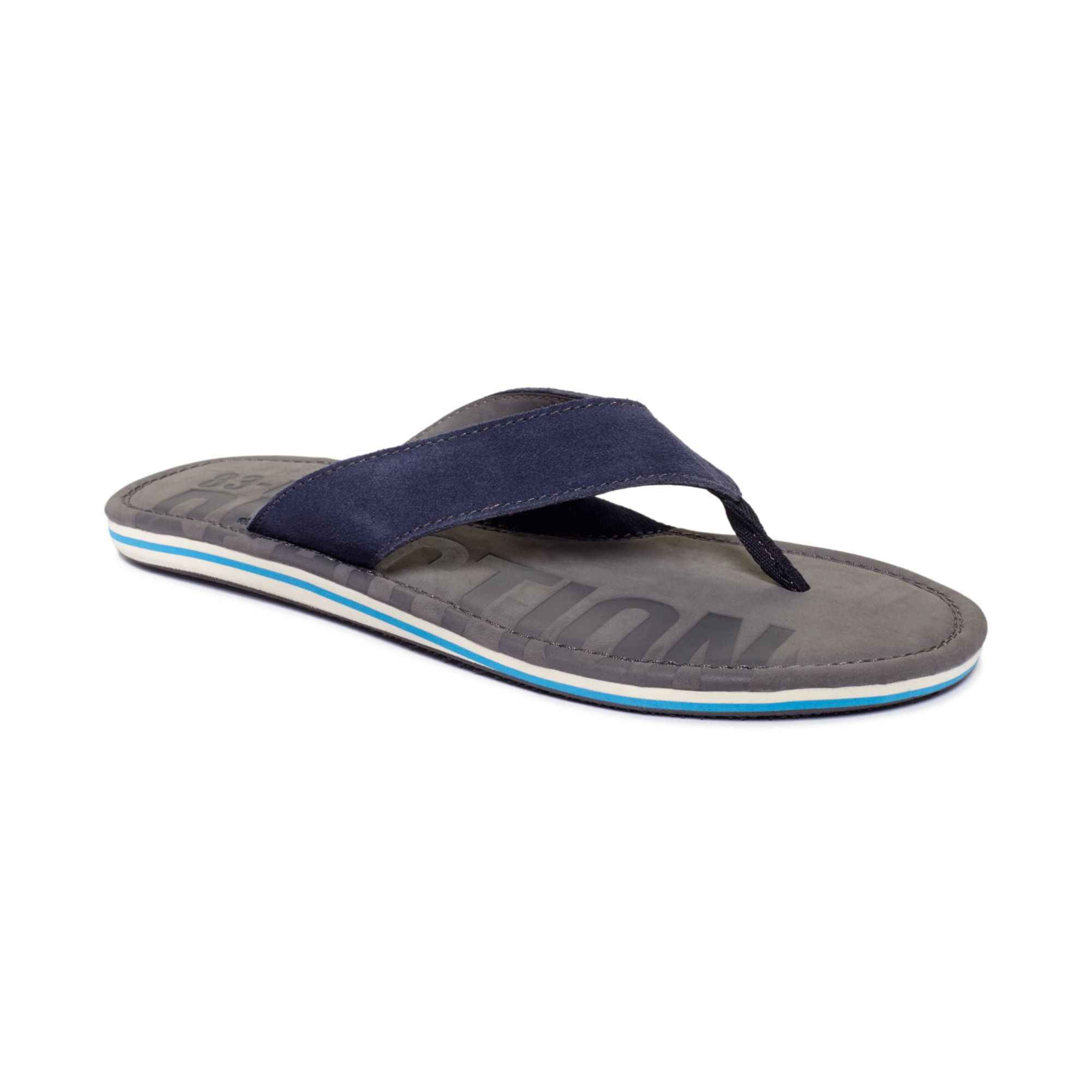 Kenneth cole reaction Brain Wave Thong Sandals in Blue for Men | Lyst