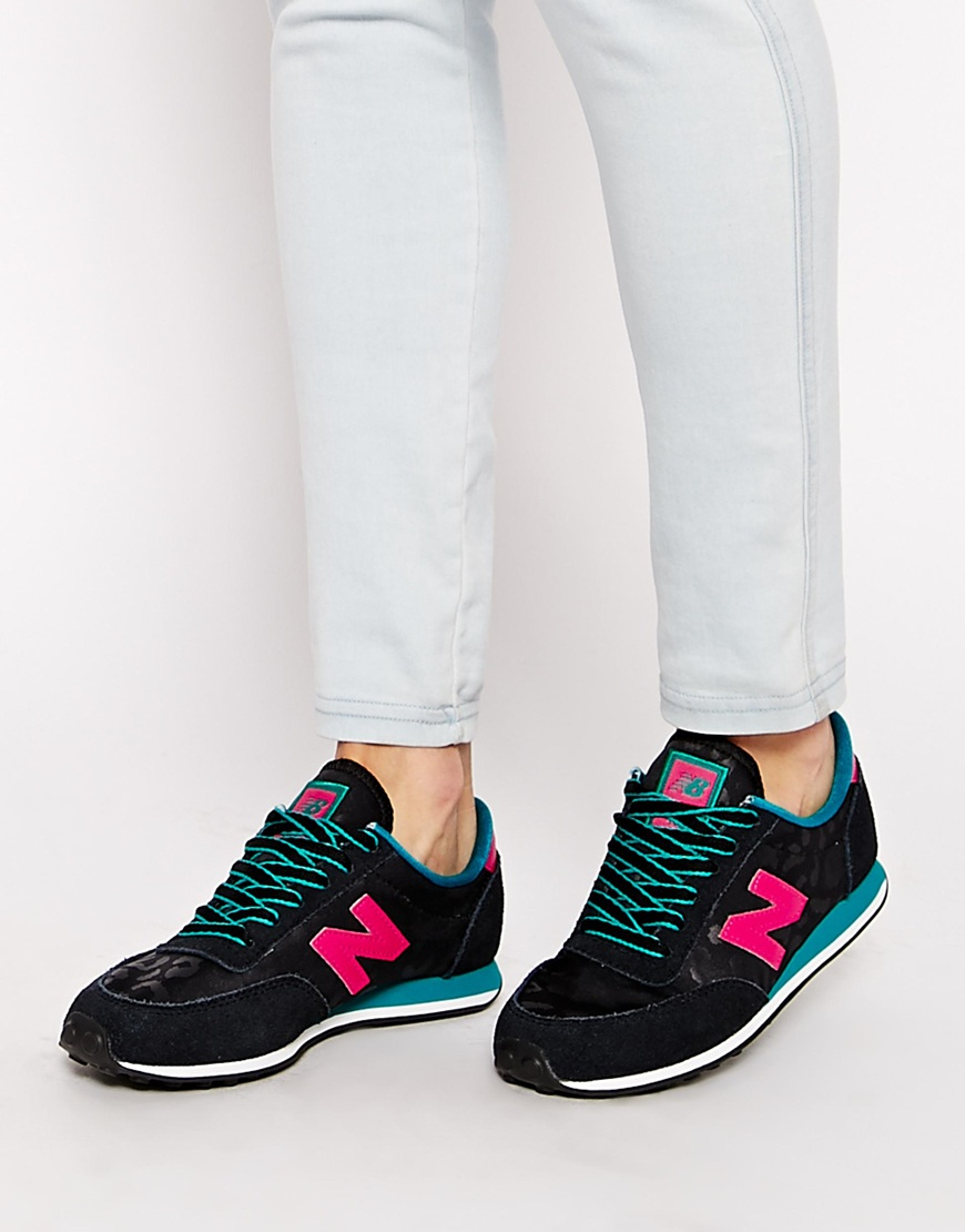 new balance 420 black & pink trainers new balance 420 black & pink trainers