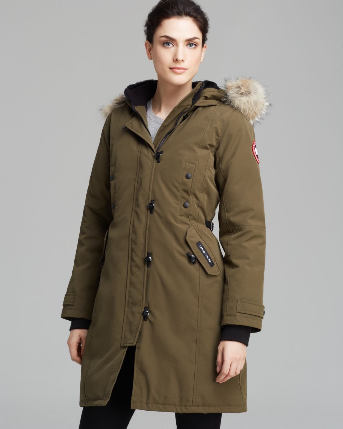 Canada Goose coats replica shop - Canada goose Kensington Parka in Green (Military Green) | Lyst