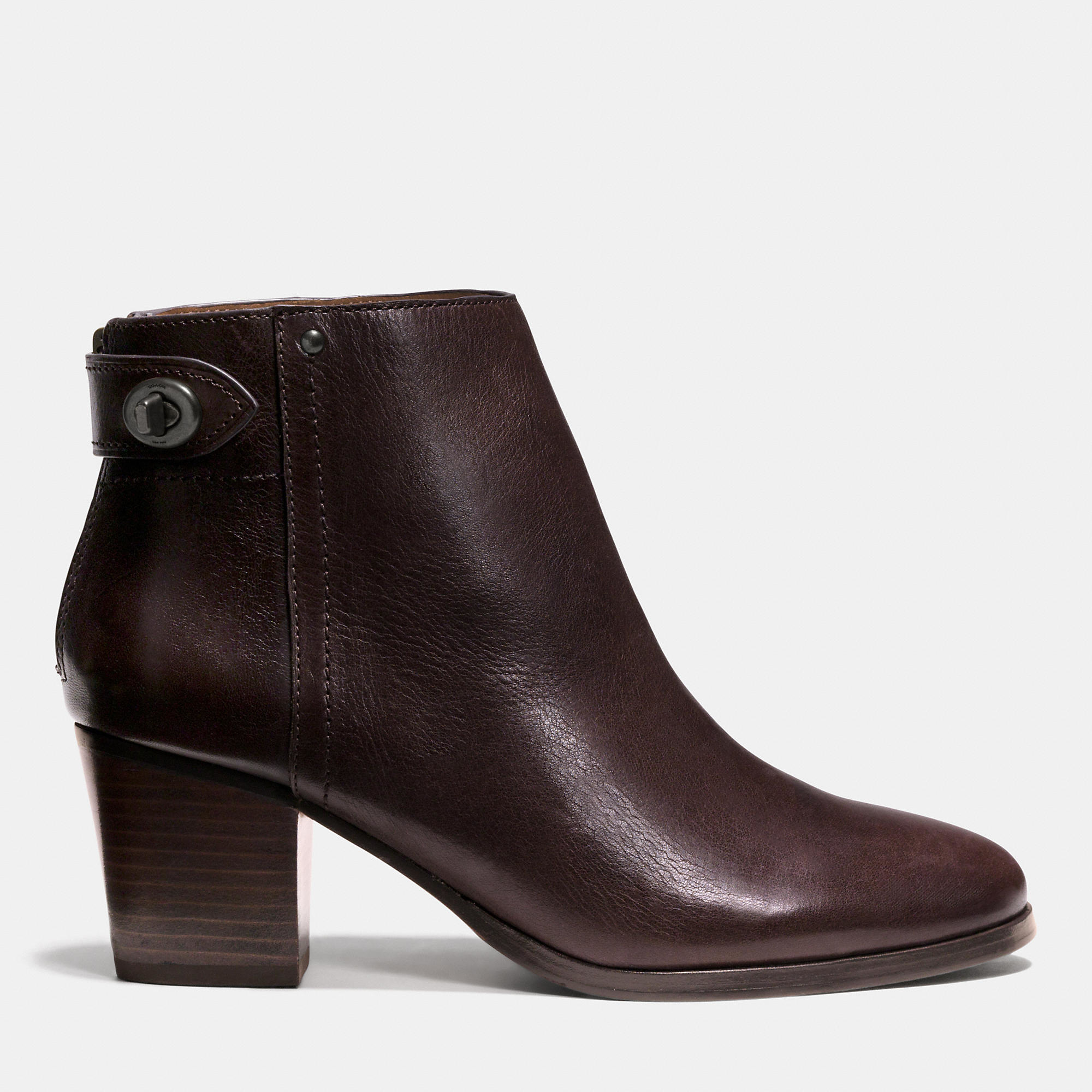 coach brown booties