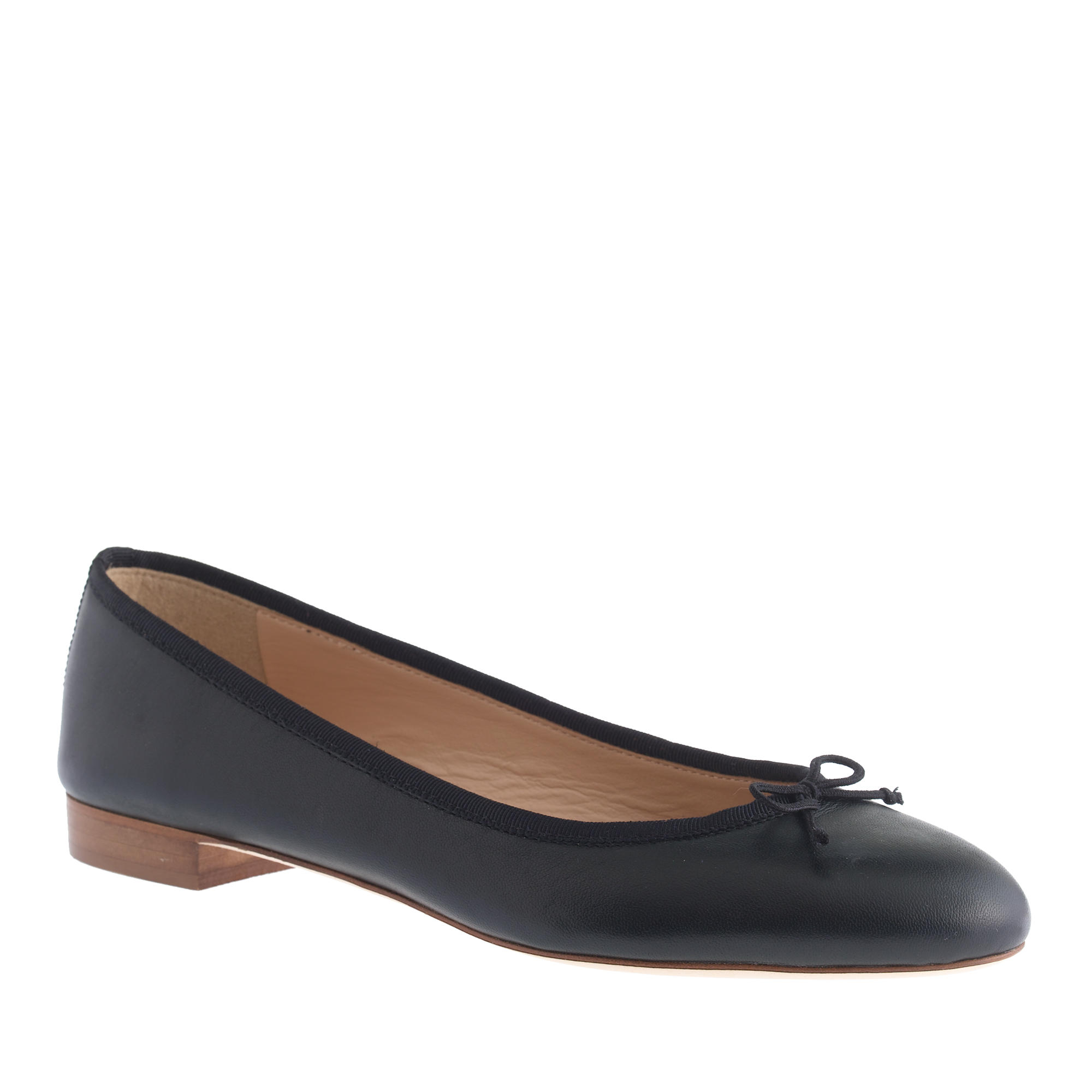 J.crew Kiki Ballet Flats in Black | Lyst