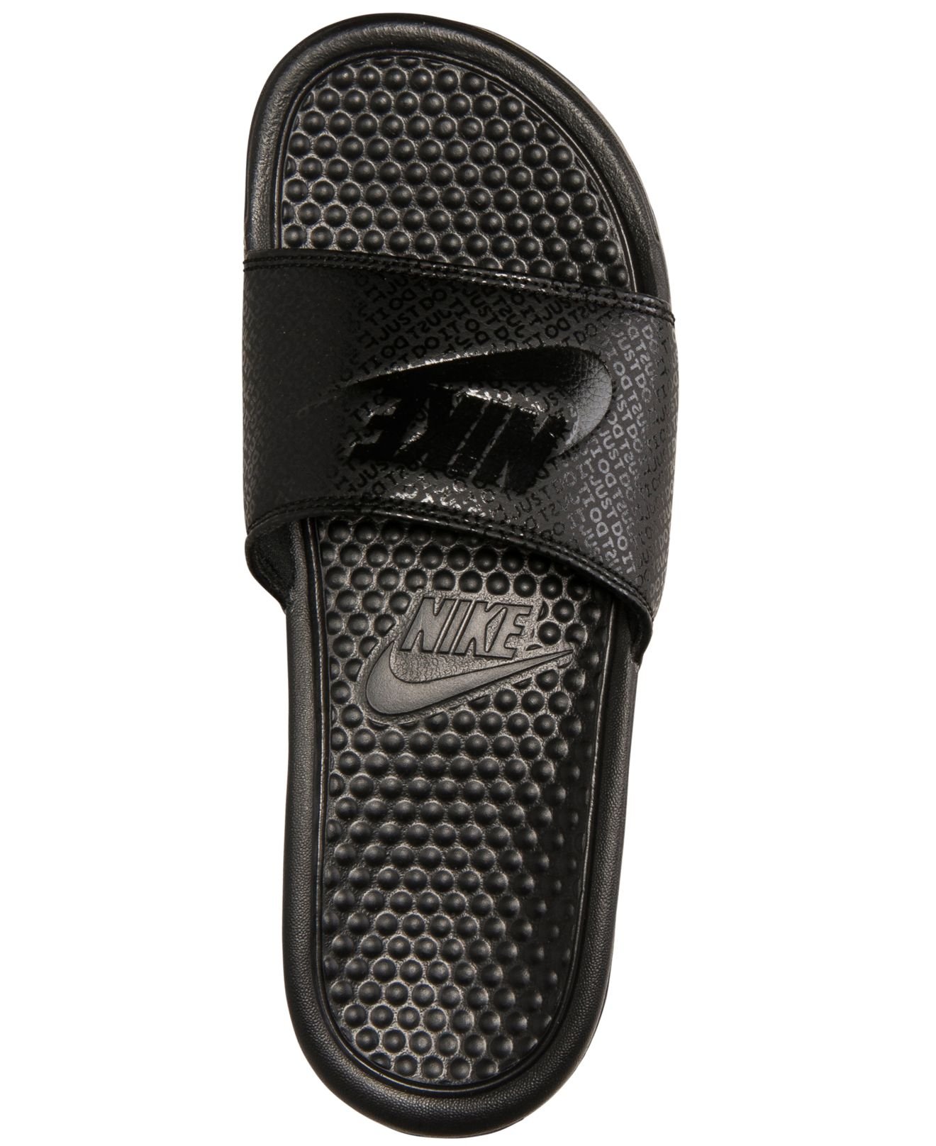Nike Men's Benassi Jdi Slide Sandals From Finish Line in Black for Men ...