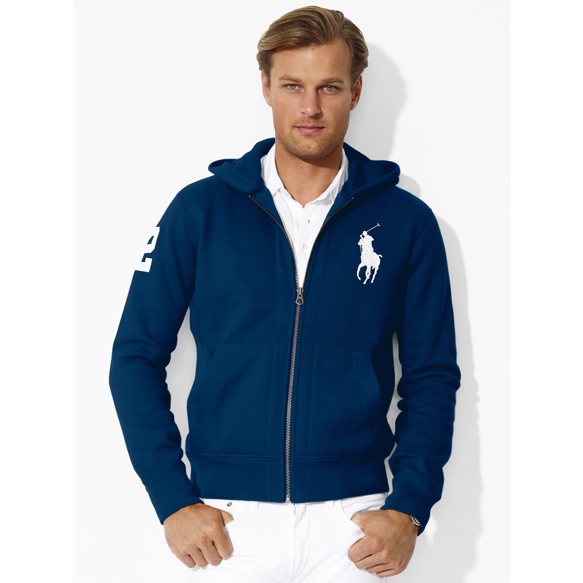 ralph lauren big pony zip hoodie