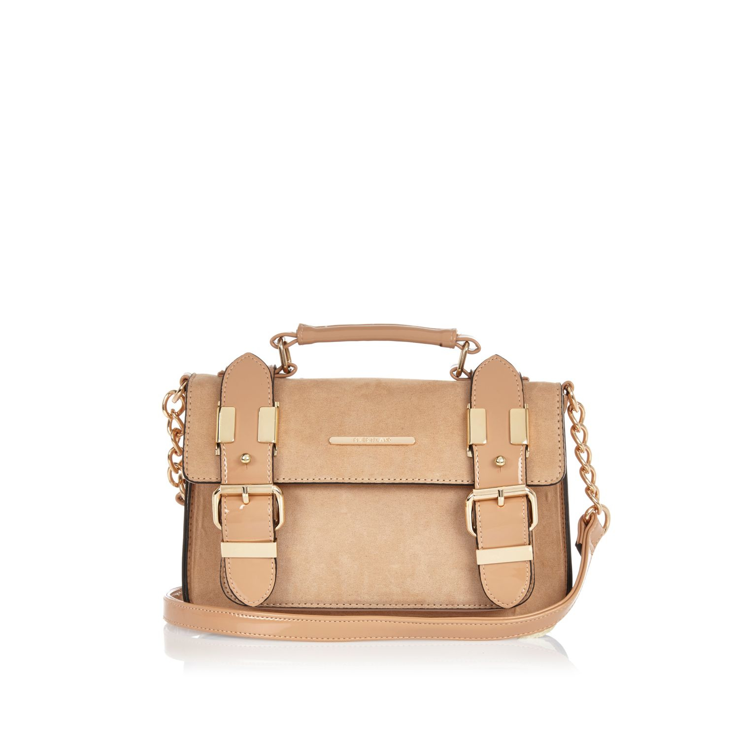 cream suede handbag