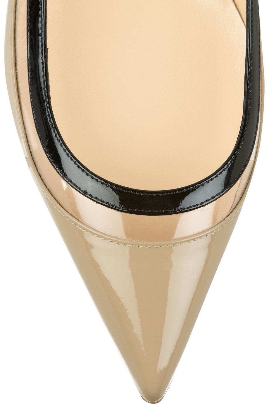 christian louboutin pointed-toe flats Clear PVC | cosmetics ...