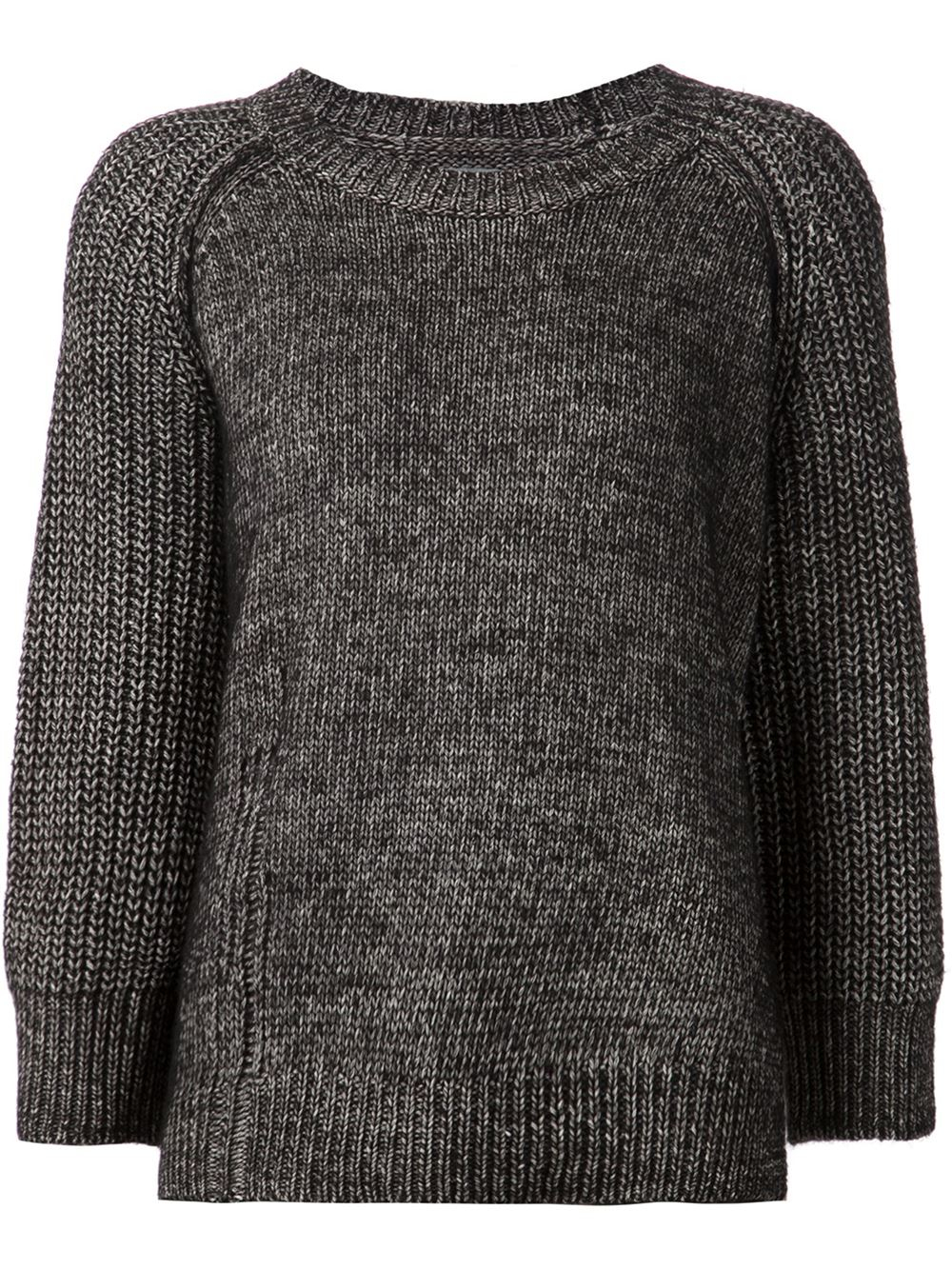 Raquel allegra Chunky Knit Sweater in Gray Lyst