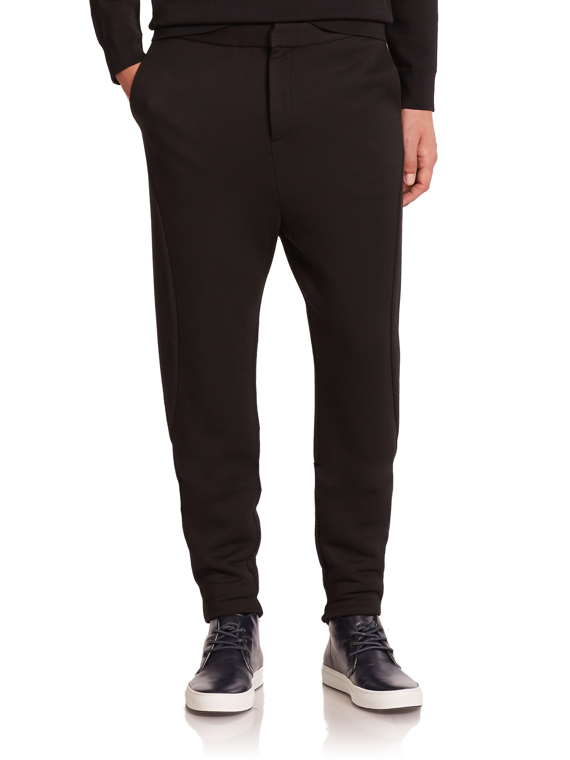 Lyst - T By Alexander Wang Double Knit Track Pants in Black for Men