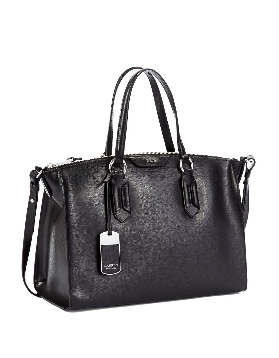 ralph lauren black hand bag