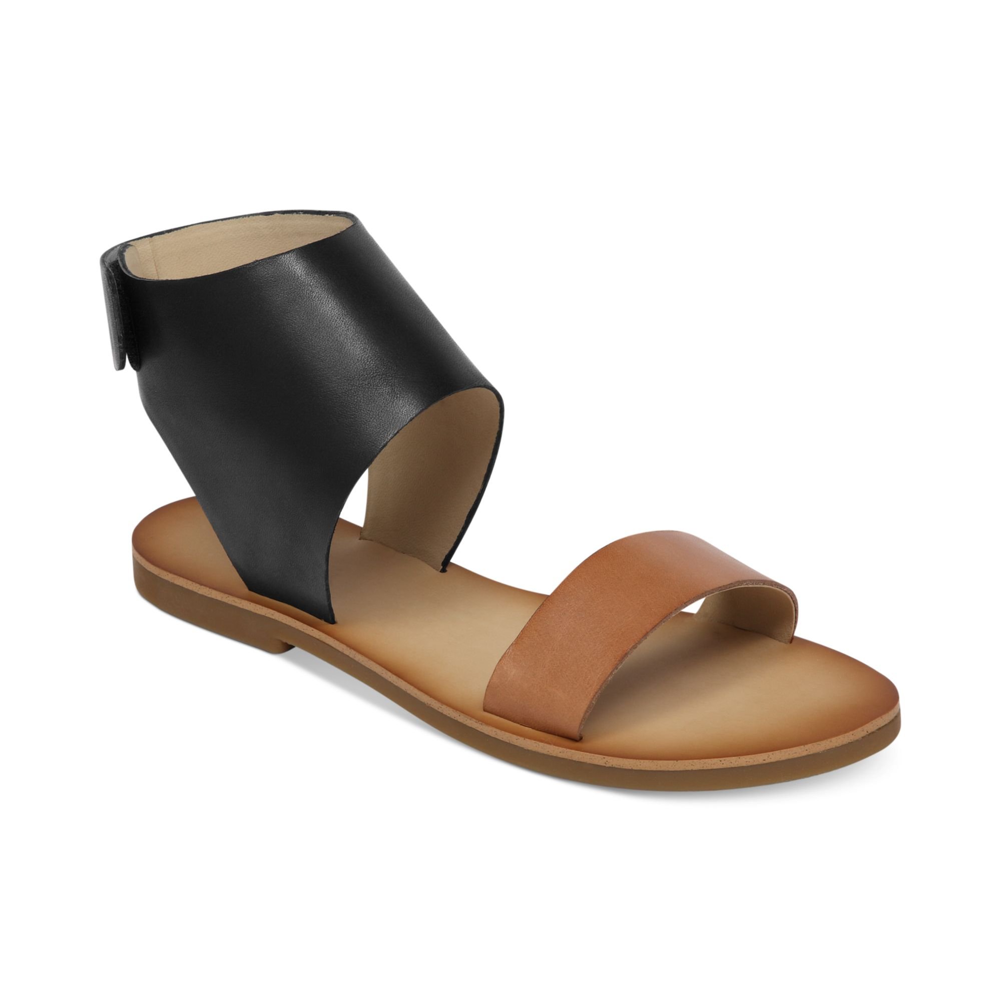 Lucky Brand Boopp Flat Sandals in Black (Black/Dark Camel) | Lyst