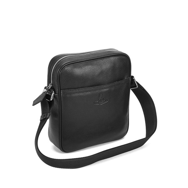 Vivienne Westwood Men S Leather Small Cross Body Bag In Black For Gallery