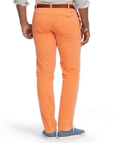 Polo Ralph Lauren Straightfit Maritime Chino in Orange for Men | Lyst