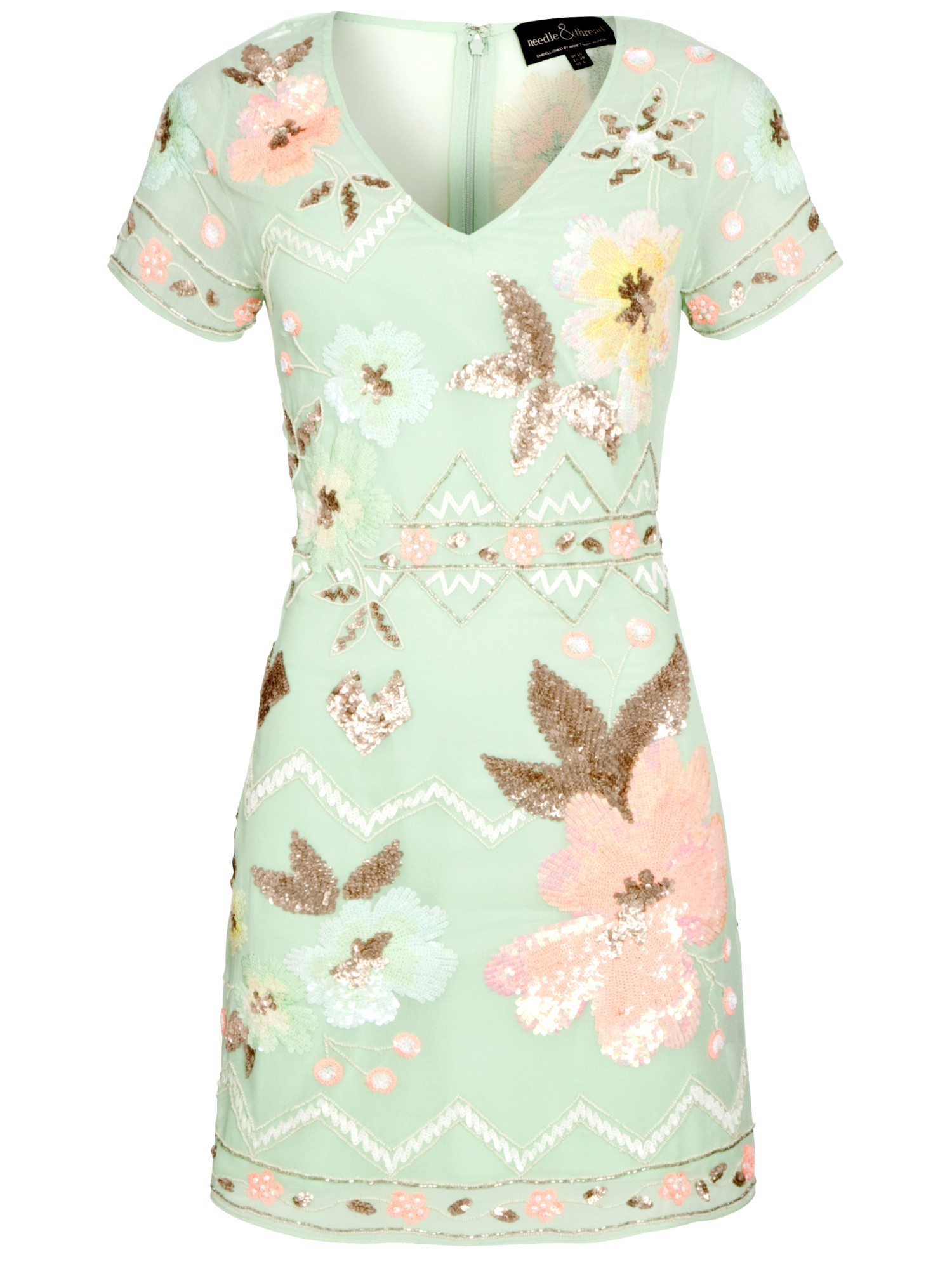 Lyst Needle Thread Lotus Flower Dress In Green Gallery