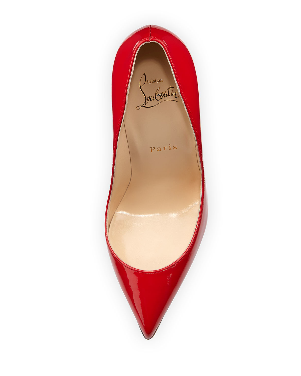 christian louboutin copy - Christian louboutin Pigalle Follies Patent 100mm Red Sole Pump in ...