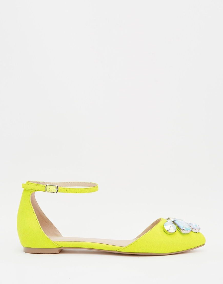 Lyst Legend Yellow Pointed Asos In Flats Ballet ggawvnqr