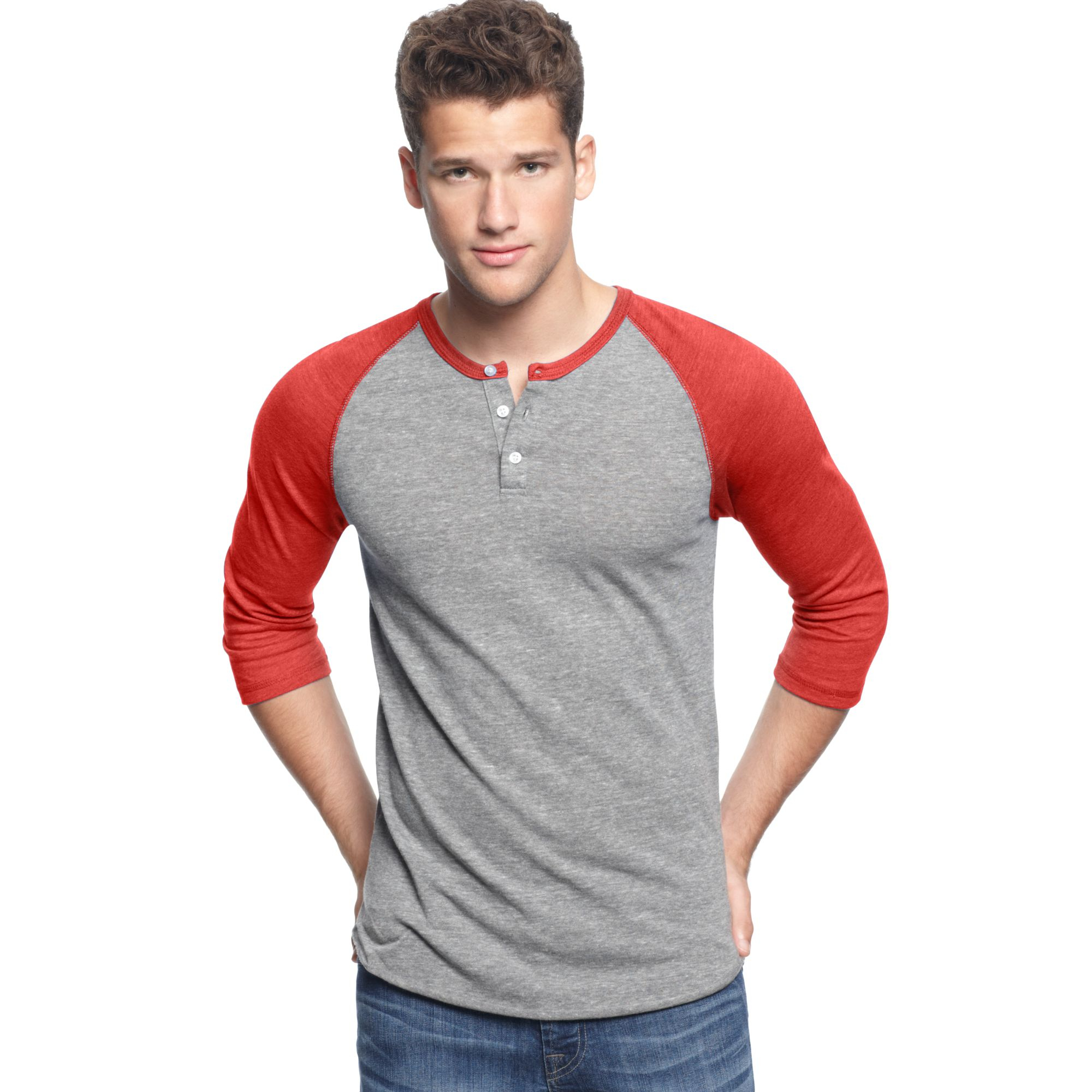 Download Lyst - Alternative Apparel Three-quarter Sleeve Raglan ...