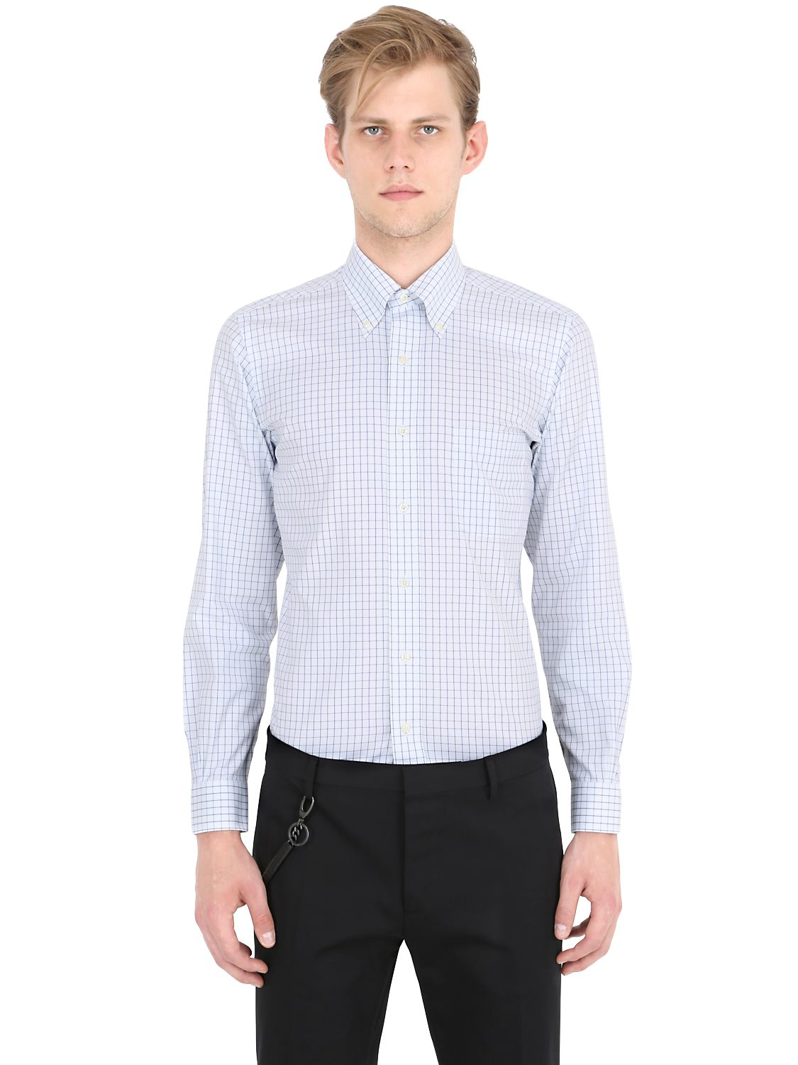 Lyst - Brooks Brothers Button Down Cotton Pinpoint Shirt in White for Men