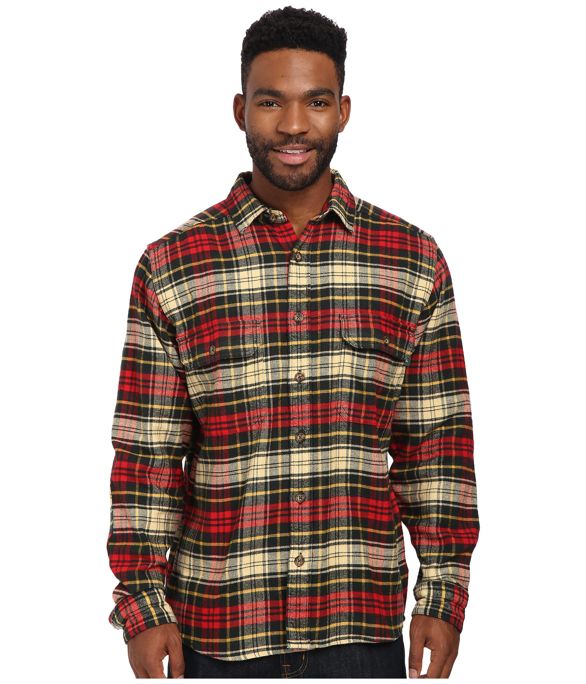 Lyst - Woolrich Oxbow Bend Flannel Shirt in Black for Men