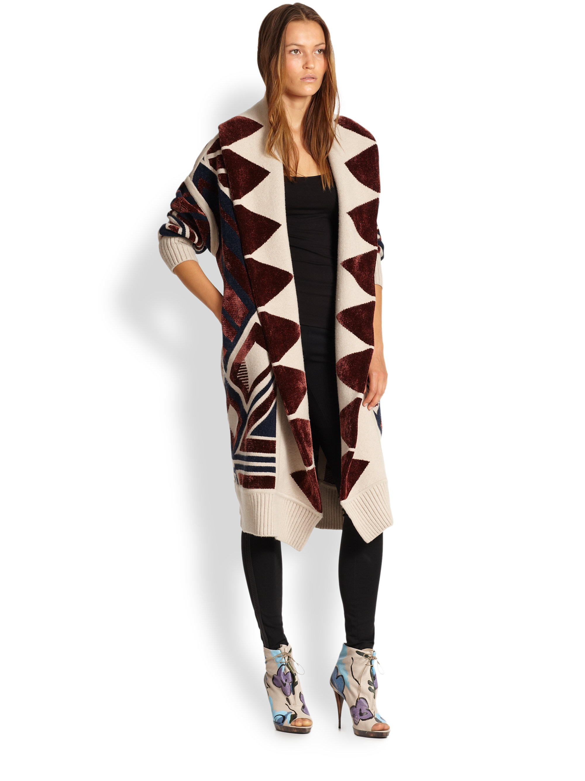 Burberry prorsum Hooded Blanket Coat | Lyst