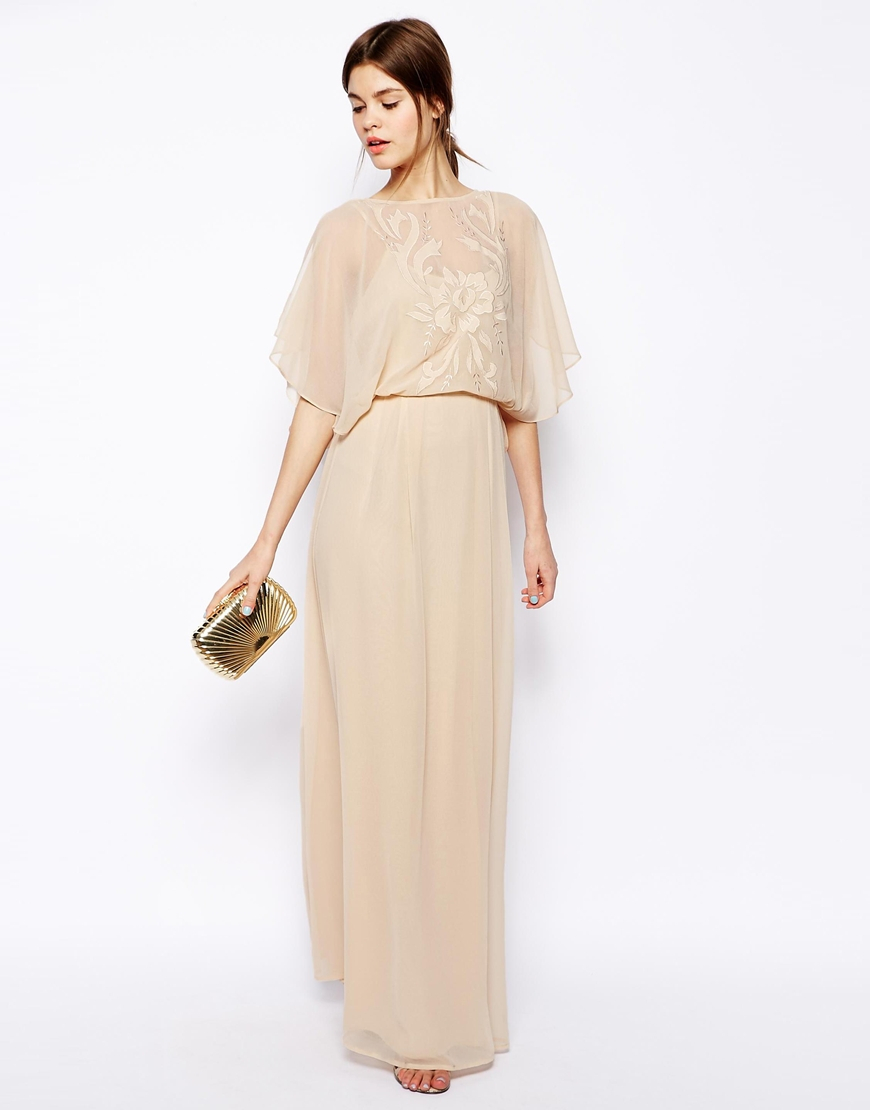 maxi gown with sleeves