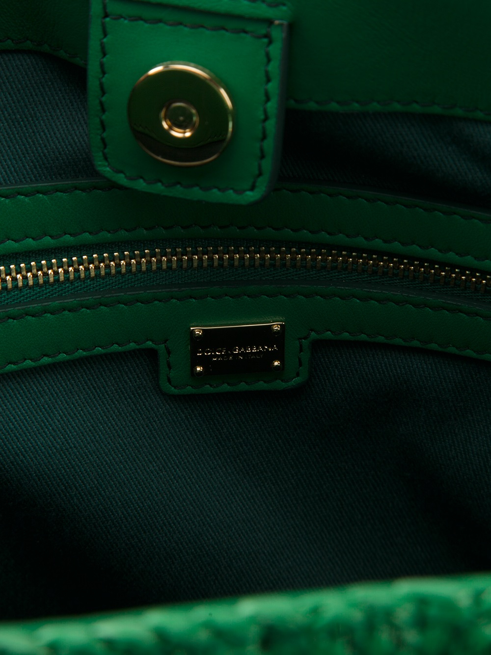 dolce and gabbana green purse