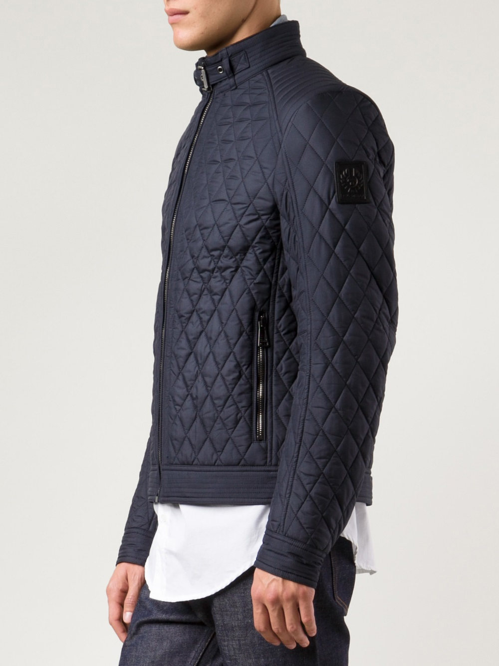 Lyst Belstaff Quilted  Jacket  in Blue for Men