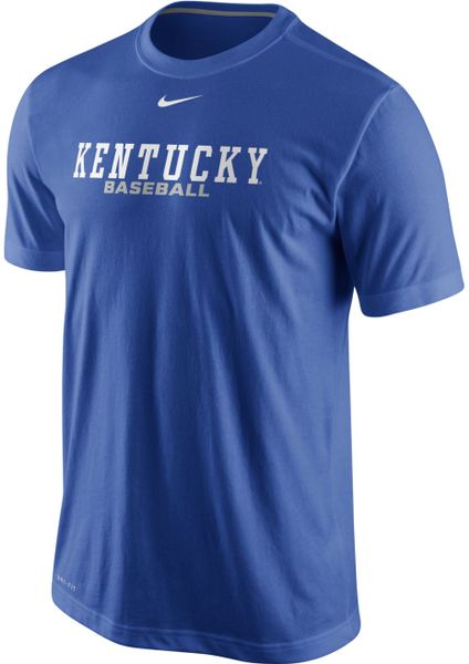Nike Mens Kentucky Wildcats Baseball Drifit Practice Tshirt in Blue for ...