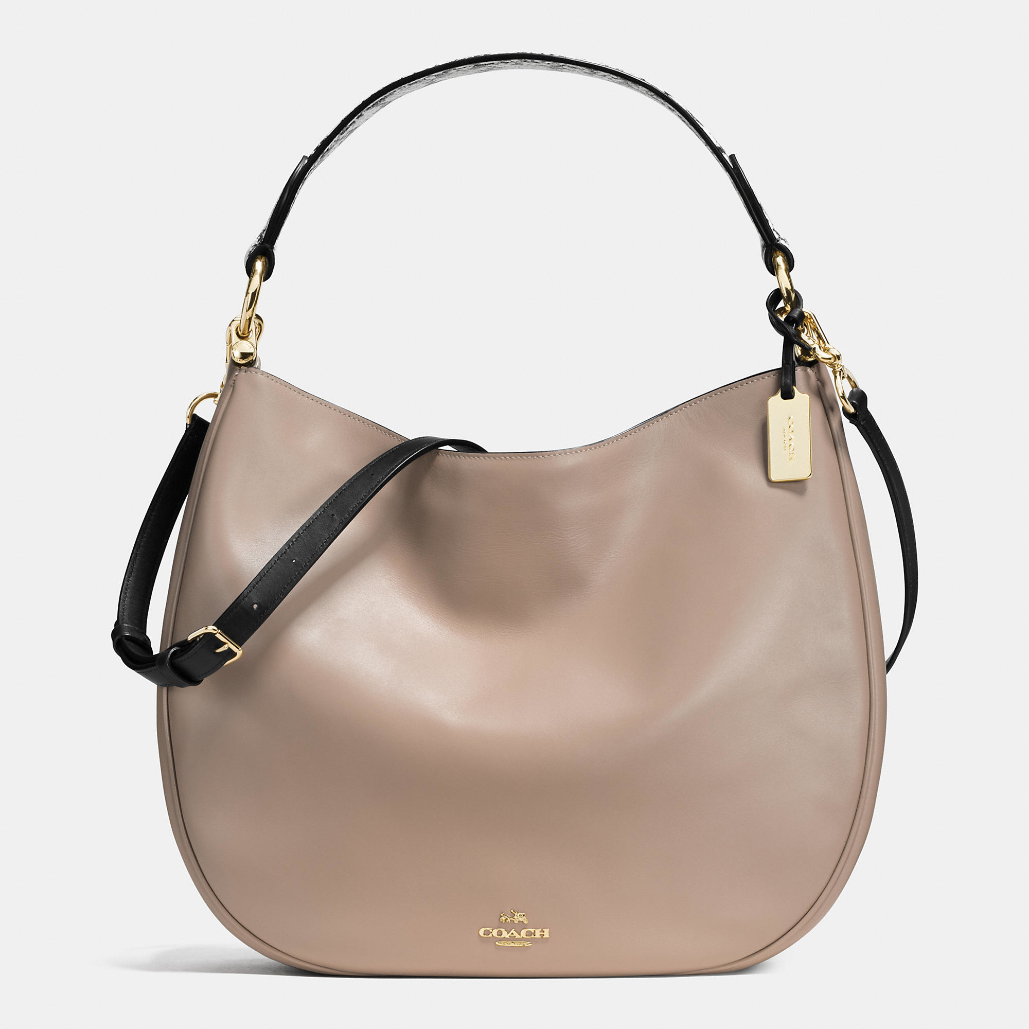 coach metallic hobo bag