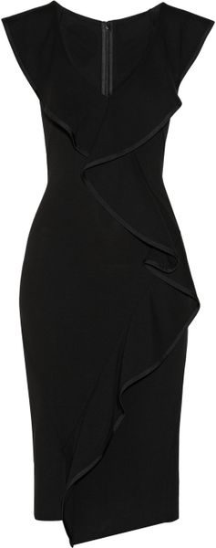 Donna Karan New York Modern Icons Stretch-Jersey Dress in Black | Lyst