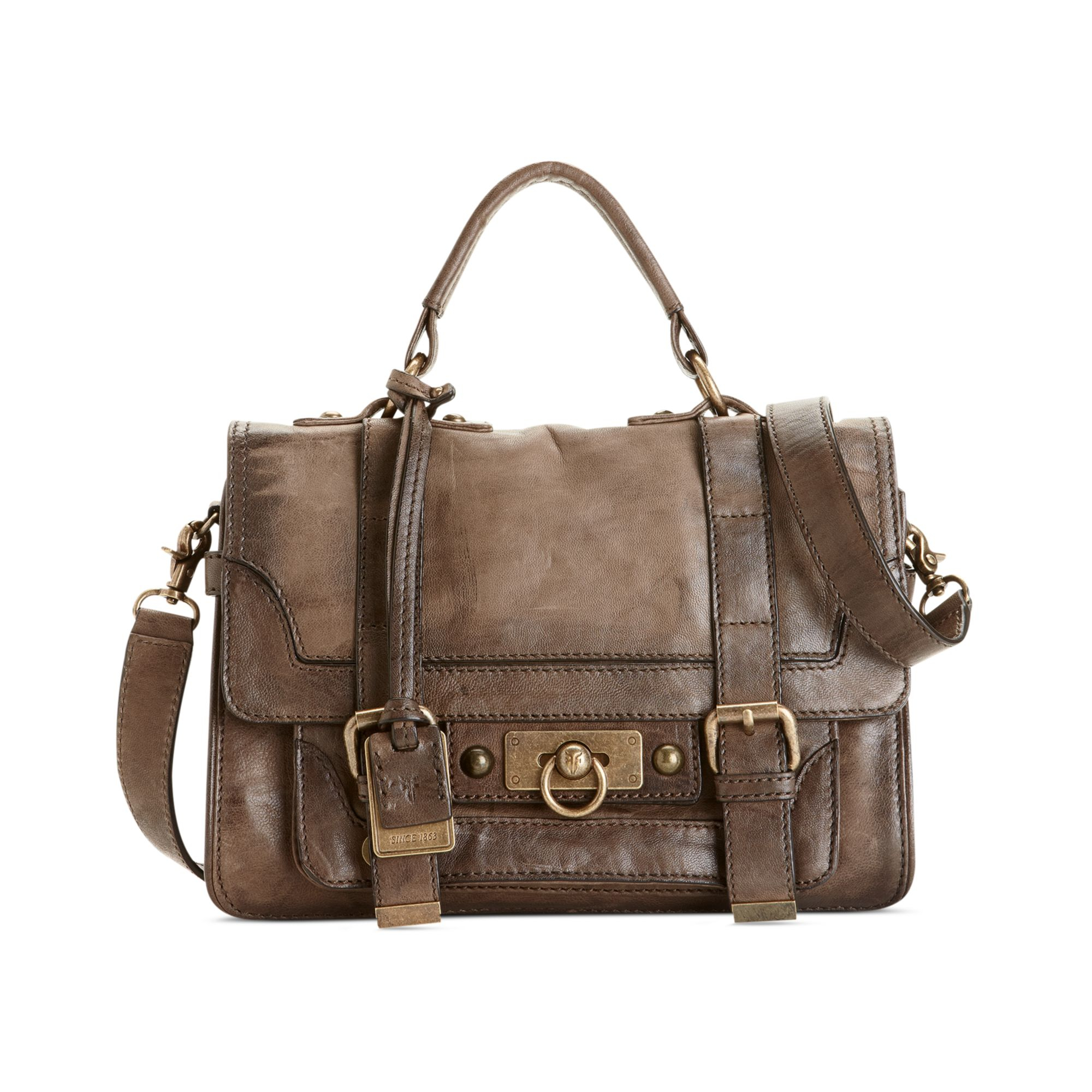 Frye Cameron Small Satchel in Brown (Taupe) | Lyst