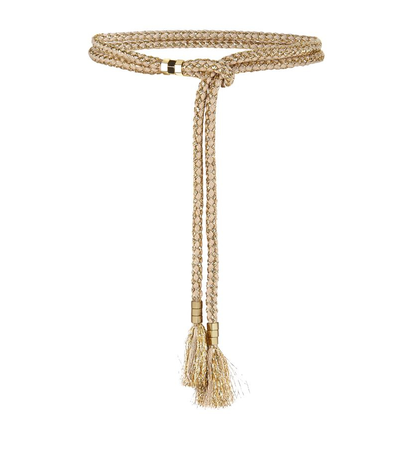 Lyst Maje Abeille Rope Belt in Brown