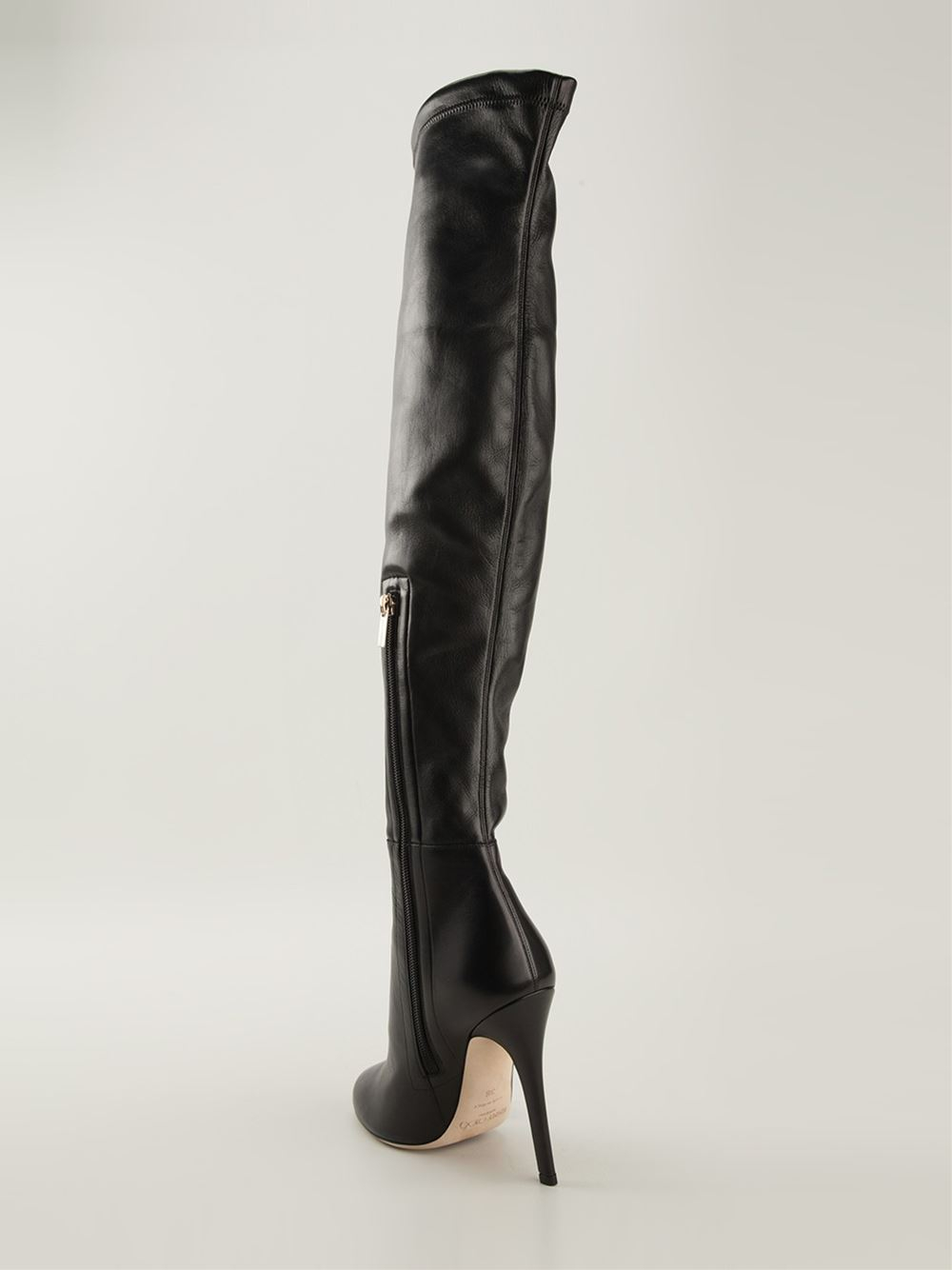 Jimmy choo Giselle Over The Knee Boots in Black | Lyst