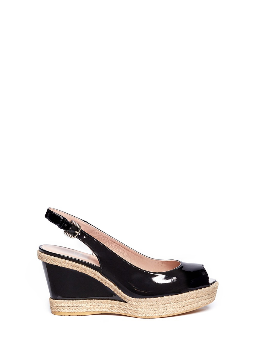 espadrille wedges leather