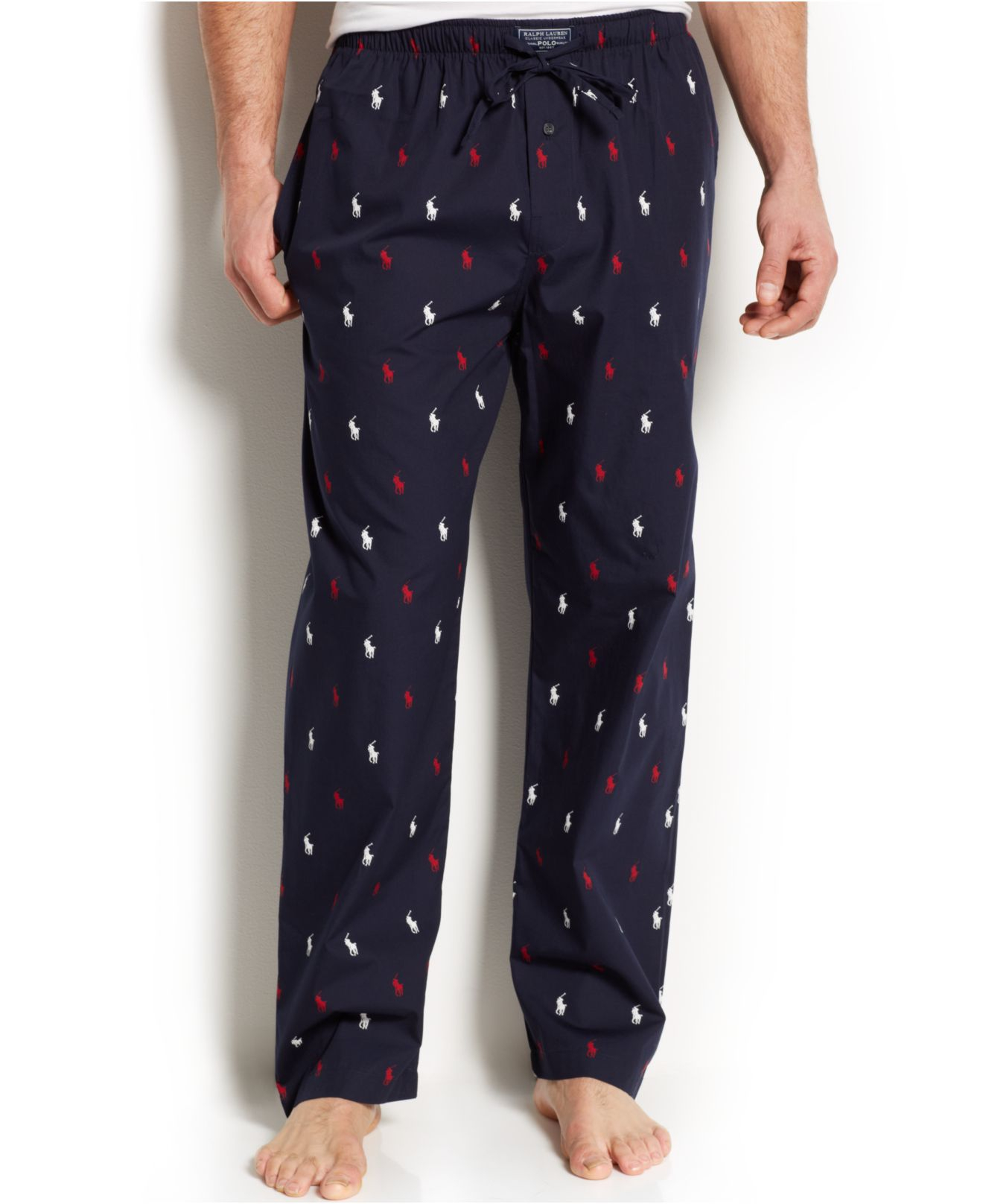 Lyst - Polo Ralph Lauren Allover Pony Pajama Pants in Blue for Men