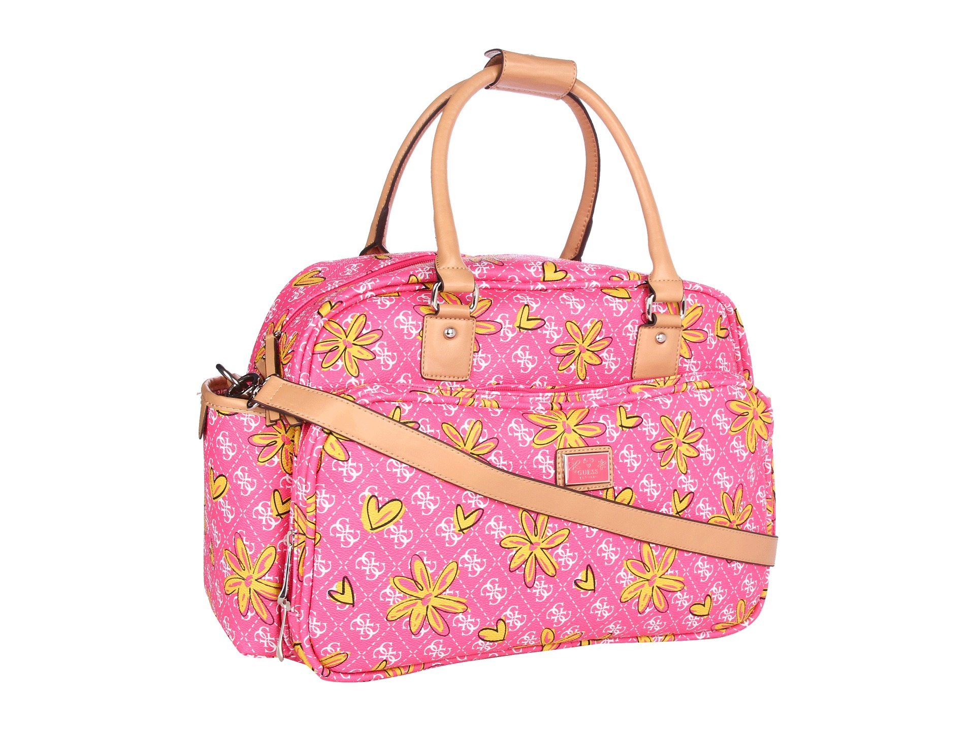 Lyst Guess Kiss Me Diaper Bag In Pink Gallery