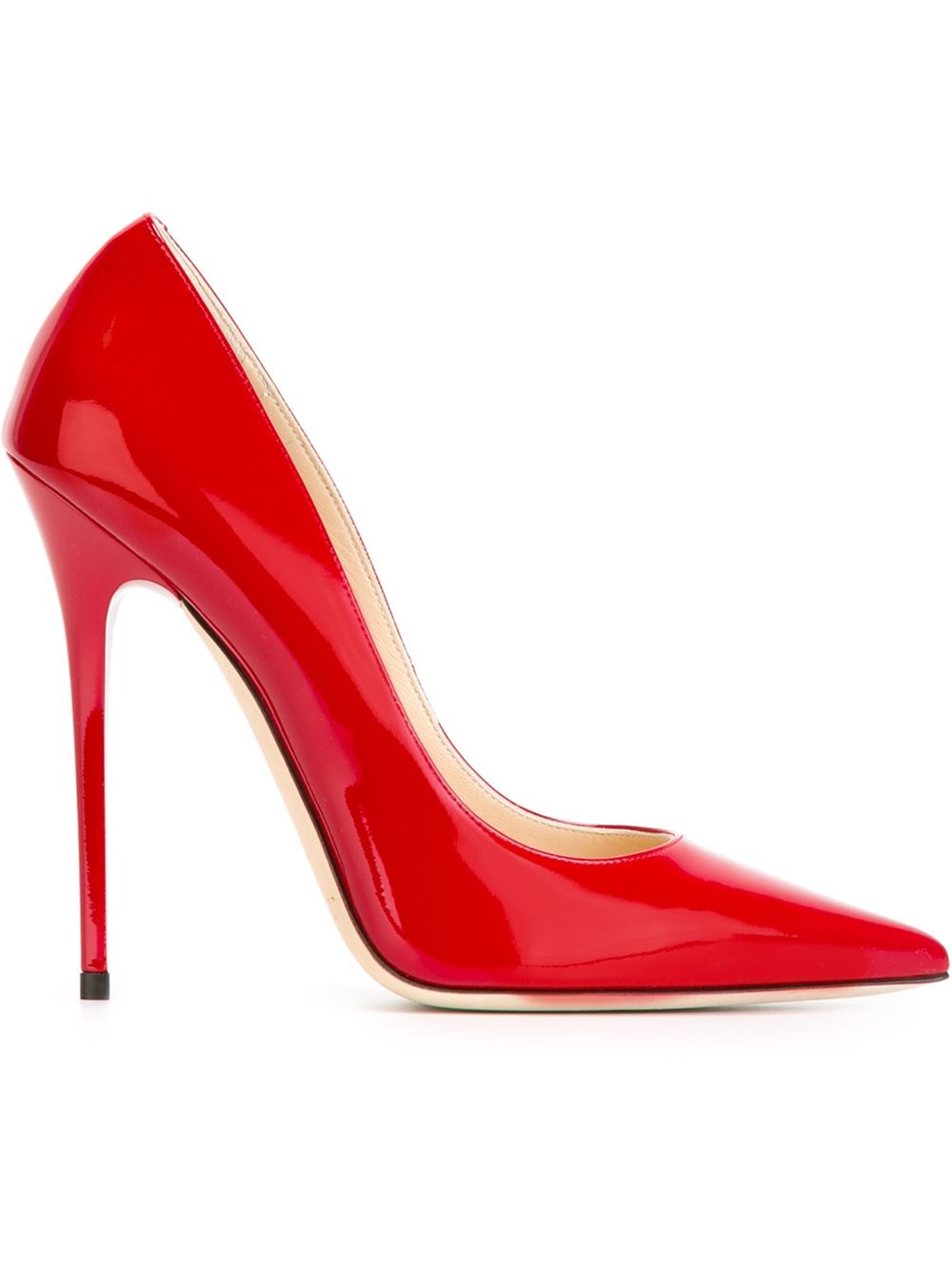 Lyst - Jimmy Choo Anouk Patent-Leather Pumps in Red