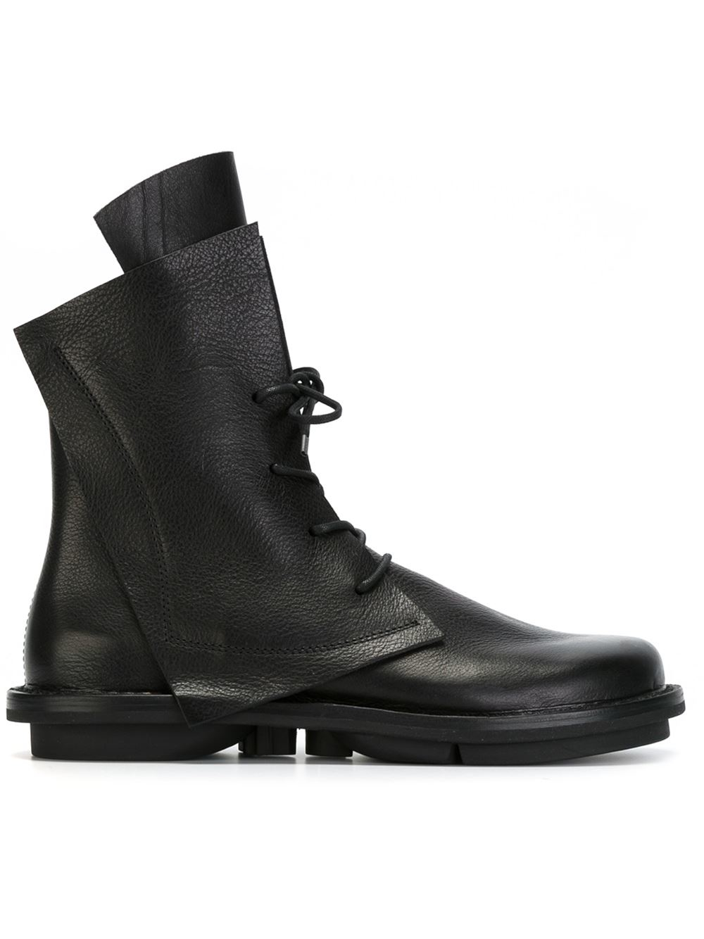 mens formal black lace up boots