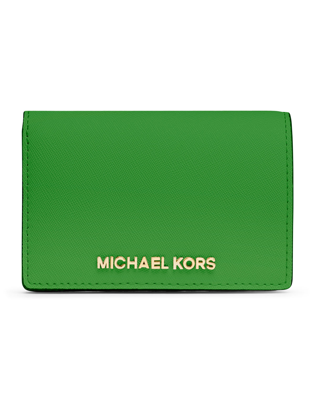 michael michael kors logo slim wallet