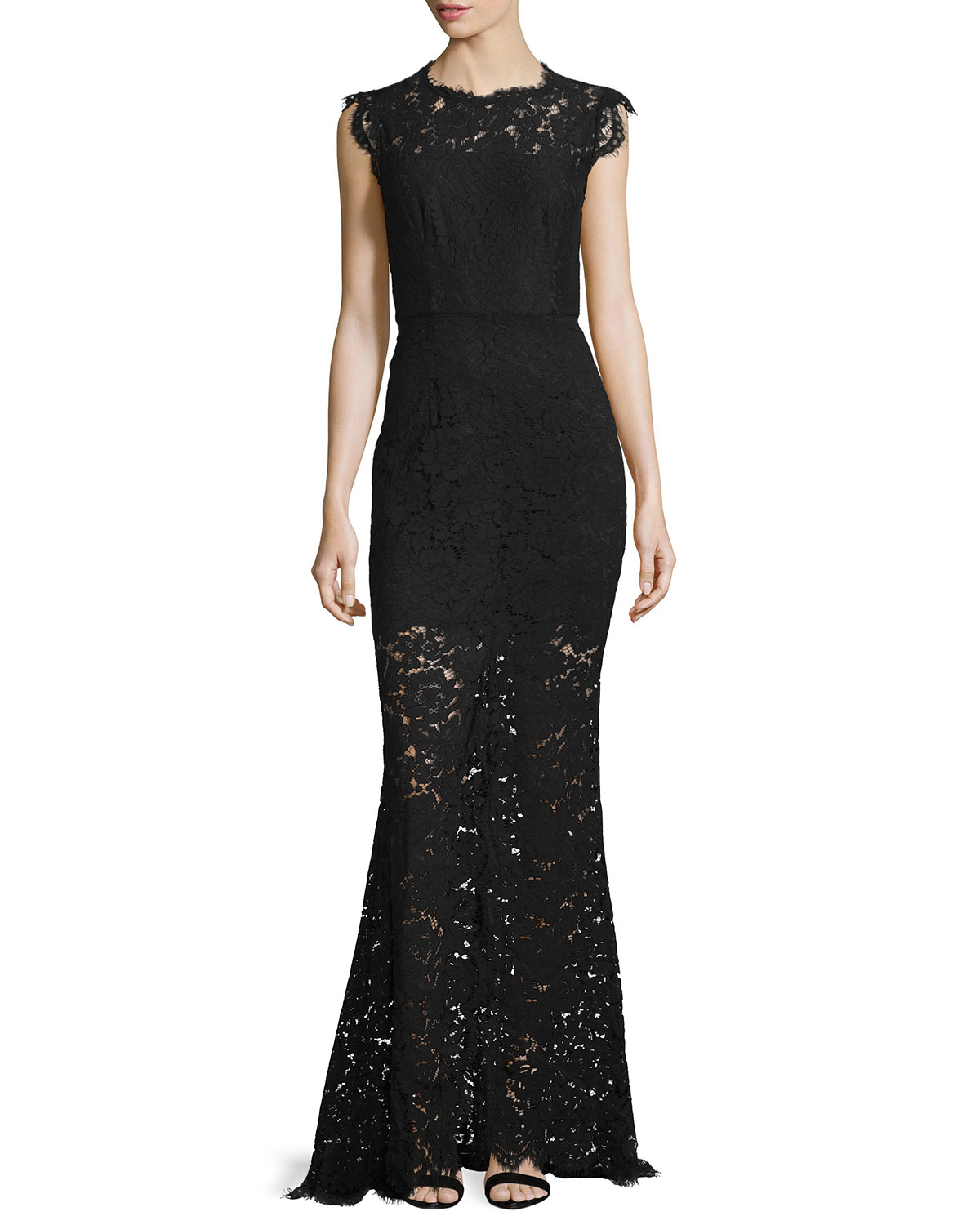 Lyst - Rachel Zoe Estelle Cutout Lace Maxi Dress in Black