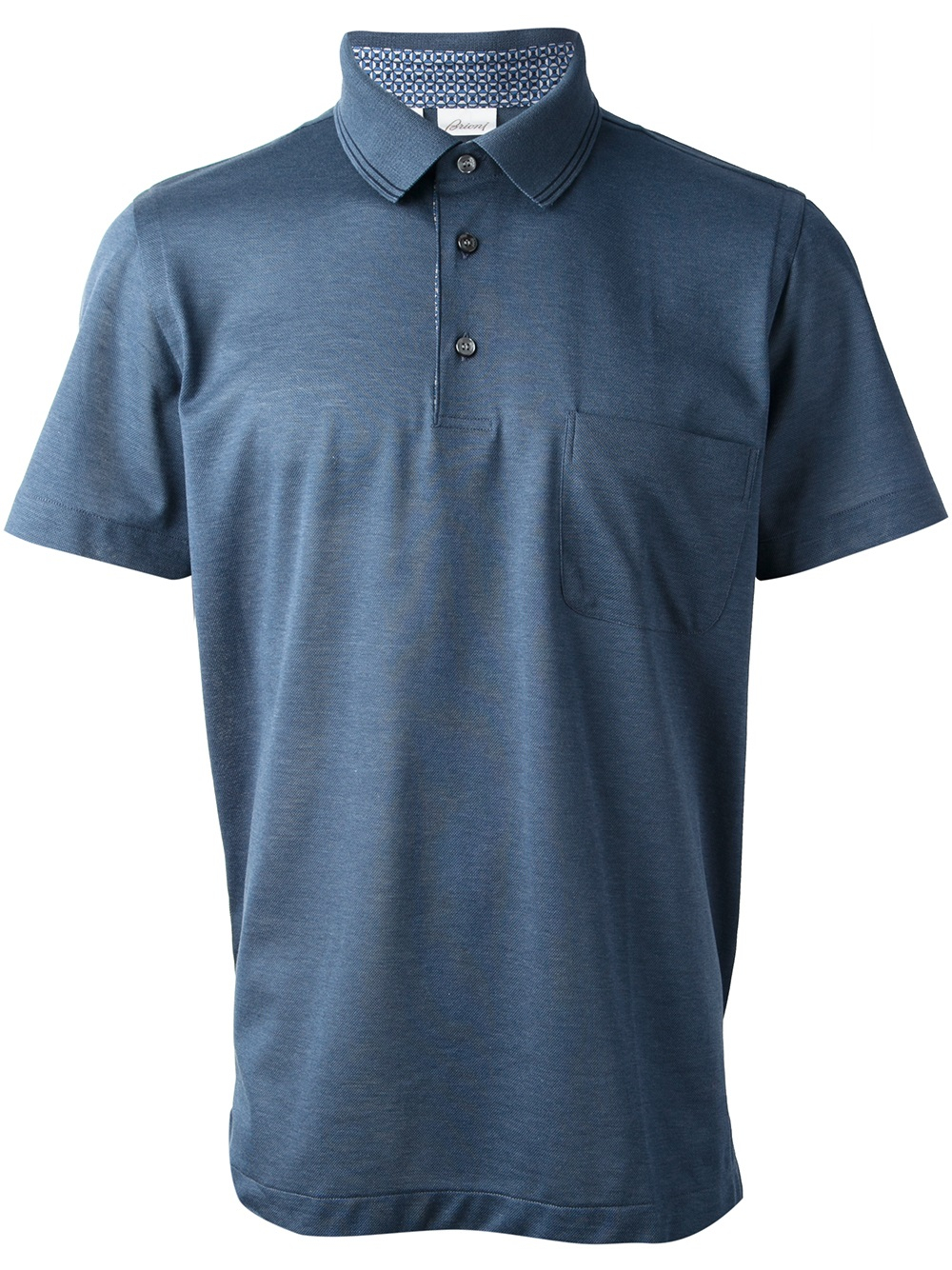 Brioni Classic Polo Shirts in Blue for Men | Lyst