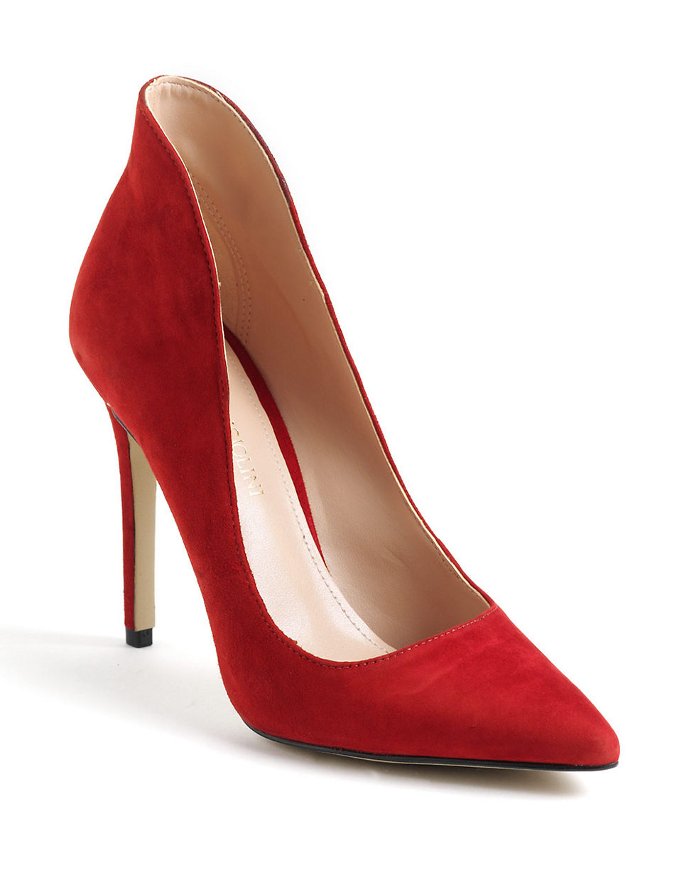 Enzo Angiolini Fayson Suede Pumps in Red | Lyst